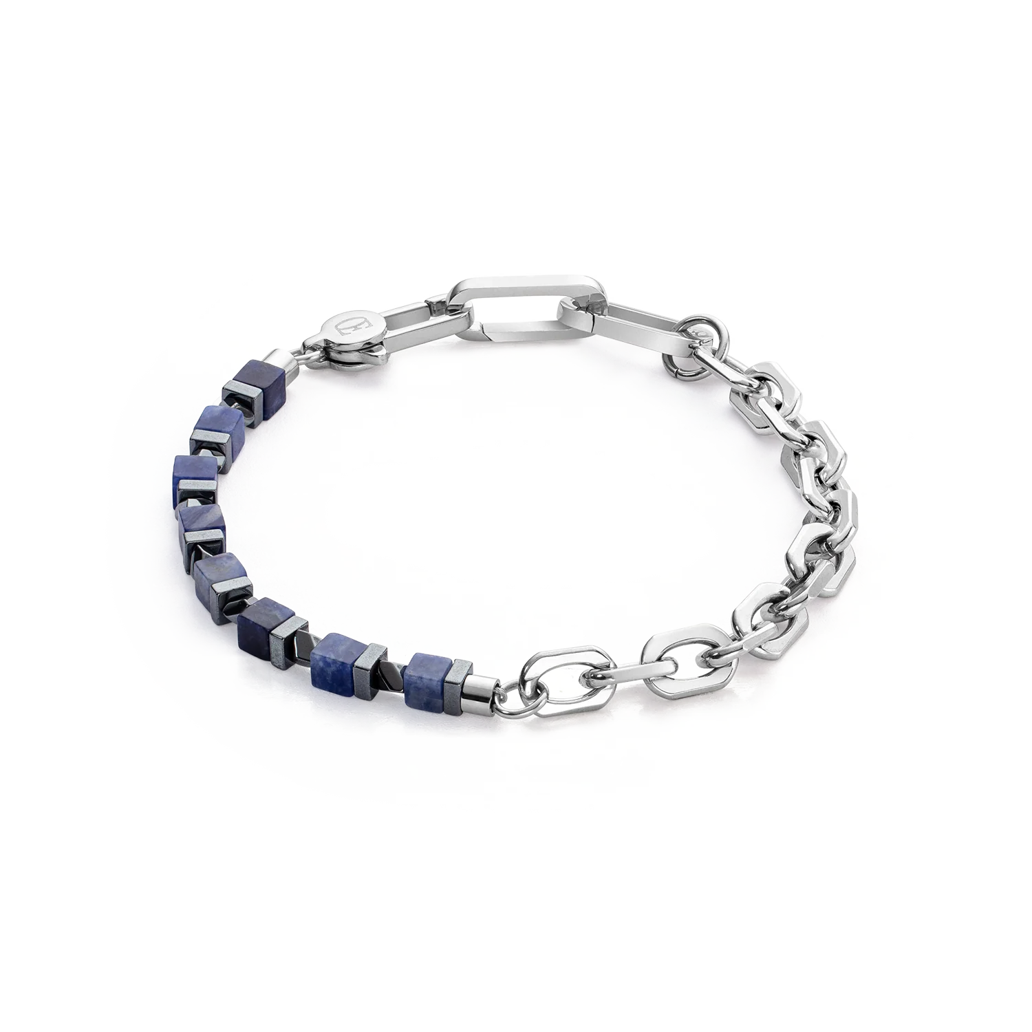 COEUR DE LION - Armband Precious Fusion link chain blau-silber