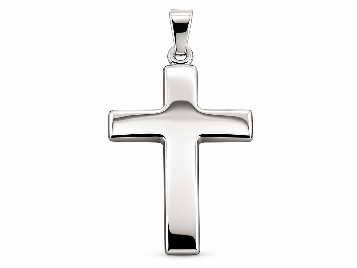 WILHELM MÜLLER - Anhänger Kreuz Weißgold 24mm x 16mm