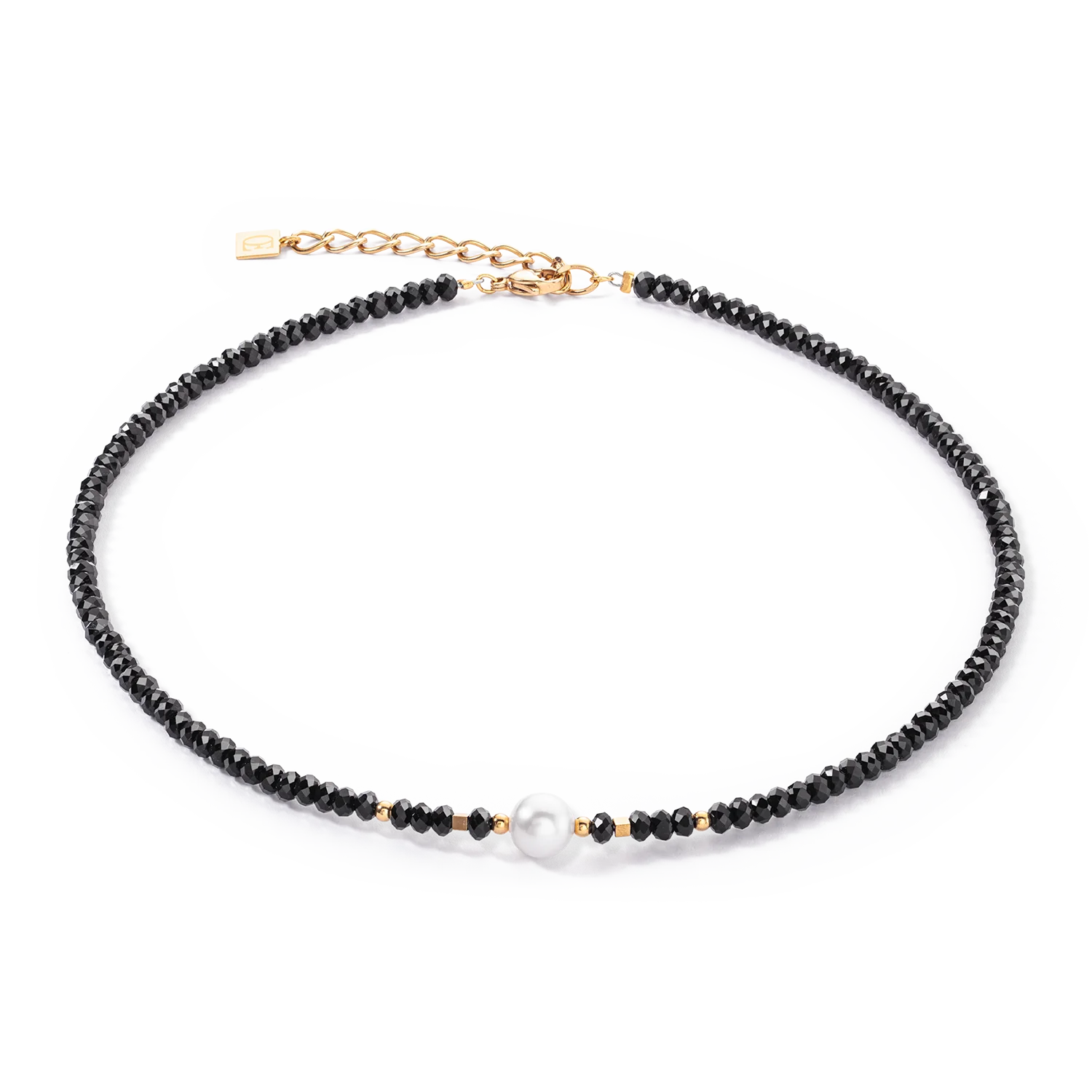 Mystic Pearl Halskette gold-schwarz