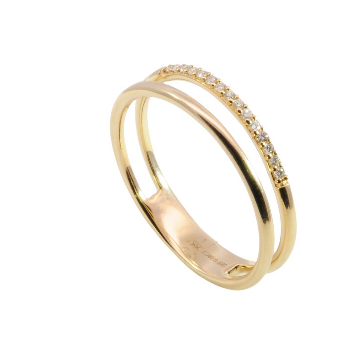 WILHELM MÜLLER - Ring in 585 Gold mit 15 Brillanten