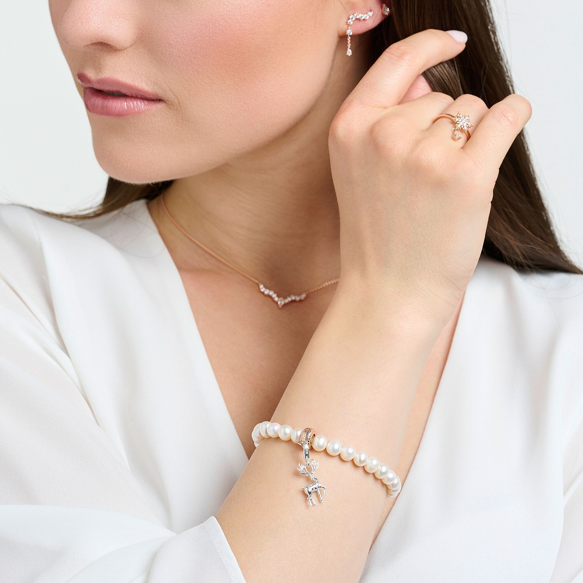 THOMAS SABO - Charm-Anhänger Hirsch in Silber - Juwelier Donkel