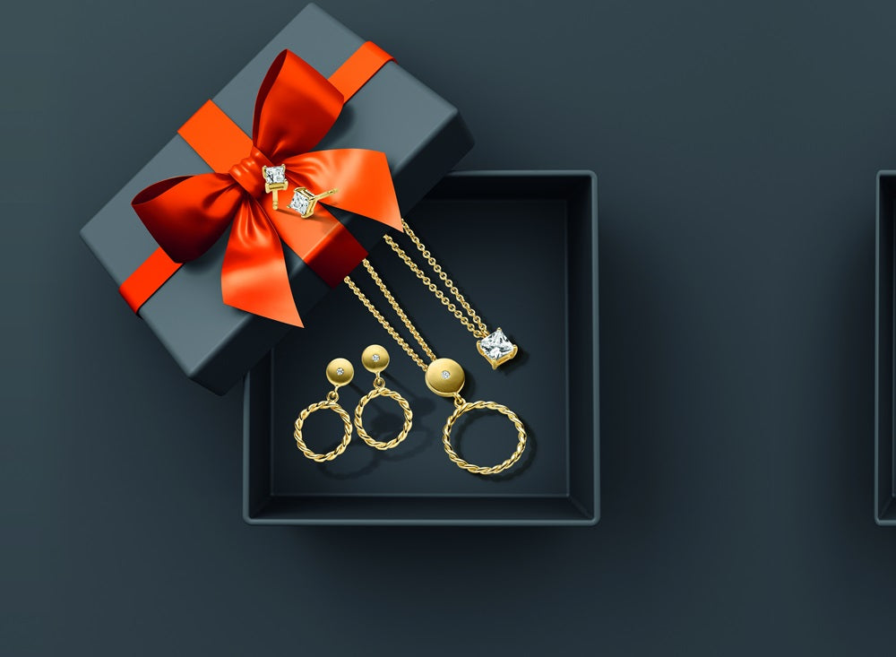 WILHELM MÜLLER - Halskette in Gold mit Zirkonia Anhänger - Juwelier Donkel