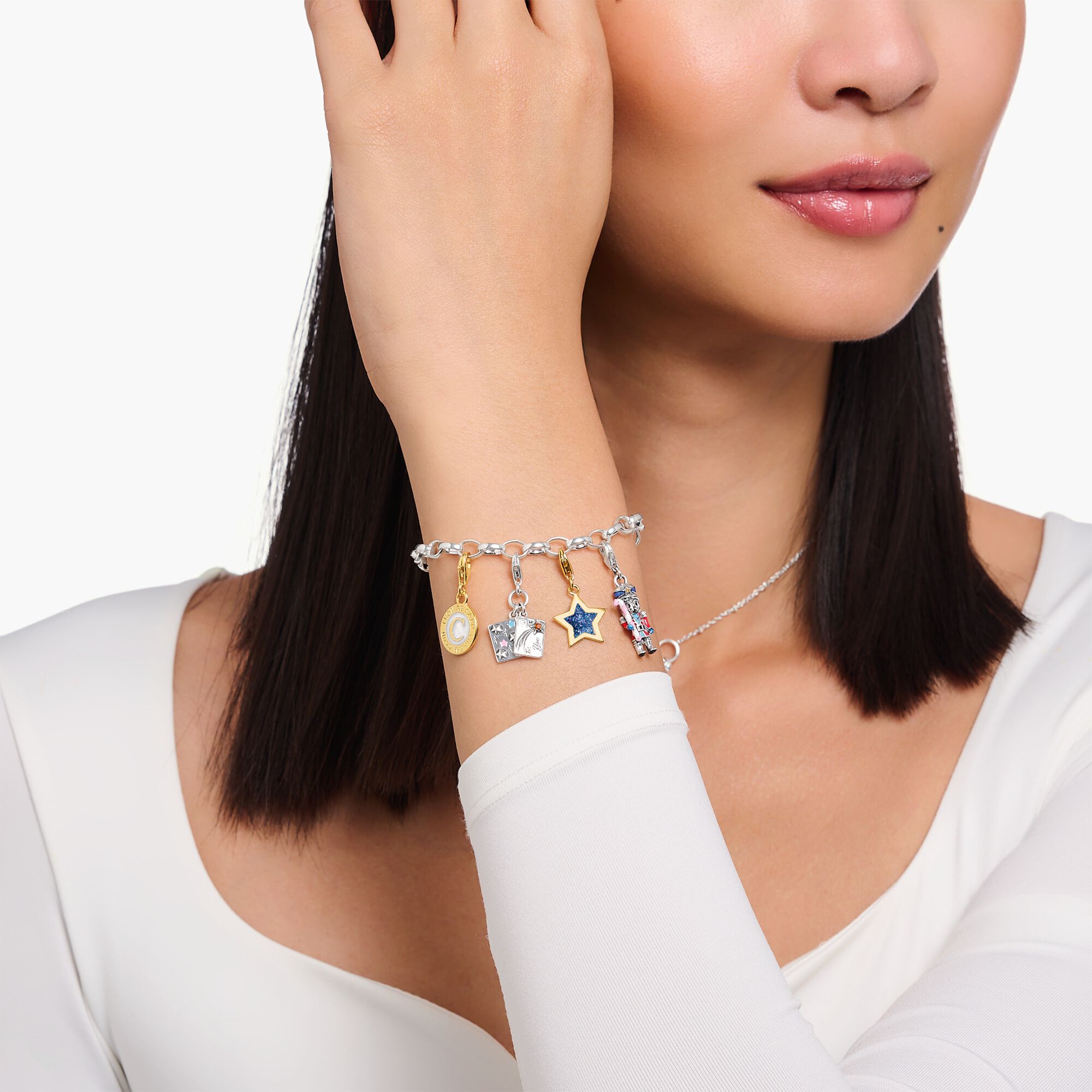THOMAS SABO - Charm-Anhänger Nussknacker mit Zuckerstange in Silber - Juwelier Donkel