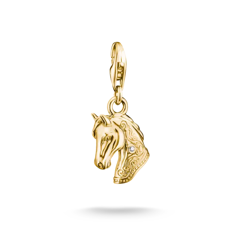 THOMAS SABO - Charm Pferdekopf mit weißem Zirkonia – Original