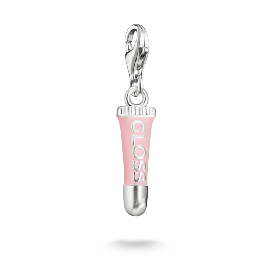 THOMAS SABO - Charm-Anhänger Pink Lipgloss Connect Silber