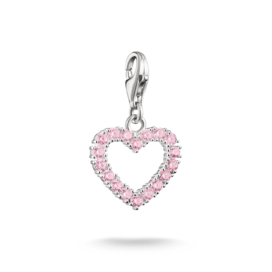 THOMAS SABO - Charm-Anhänger Pink Heart Original Silber
