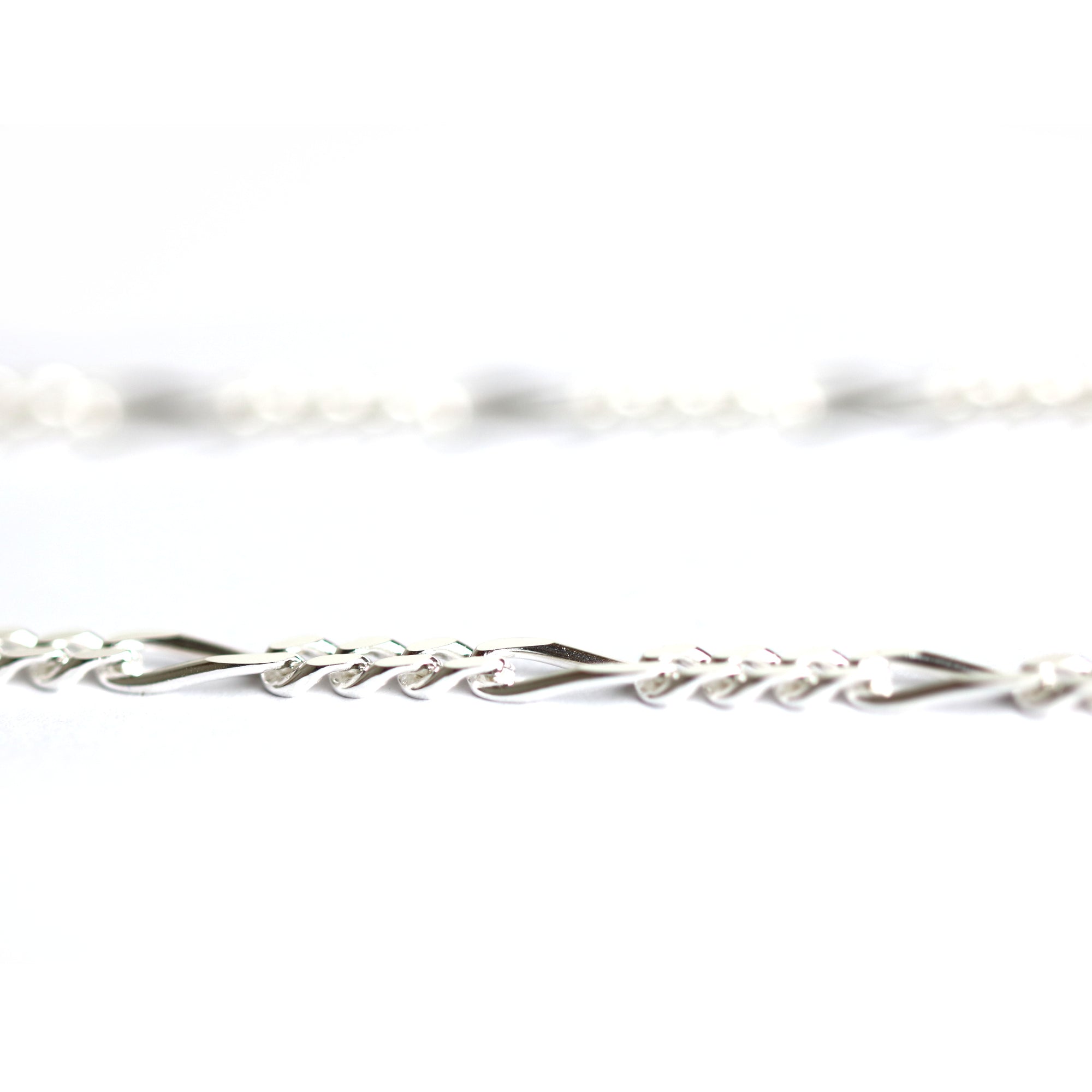 Figarokette in Silber