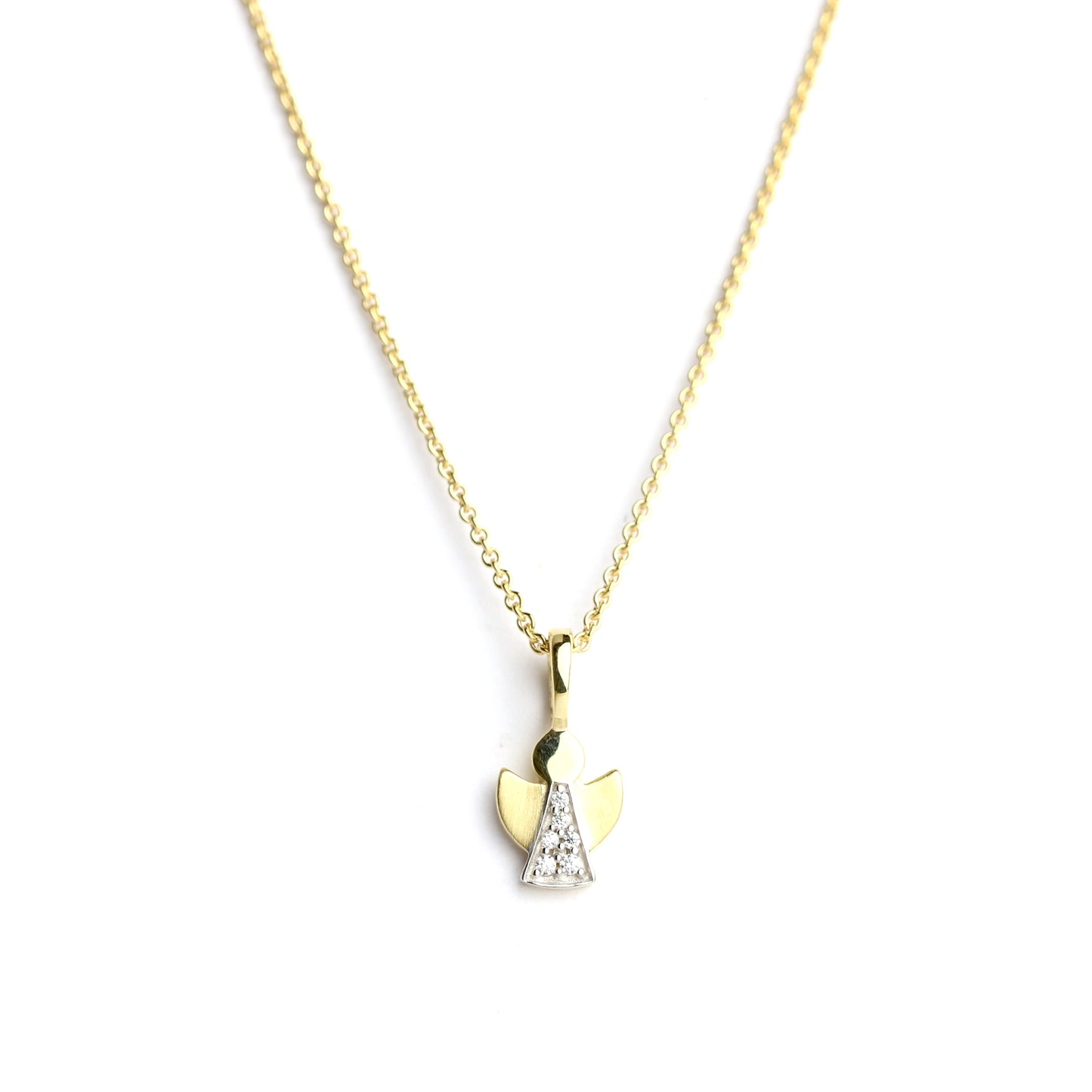 FRÖHLICH - Engel Anhänger in Gold mit Zirkonia