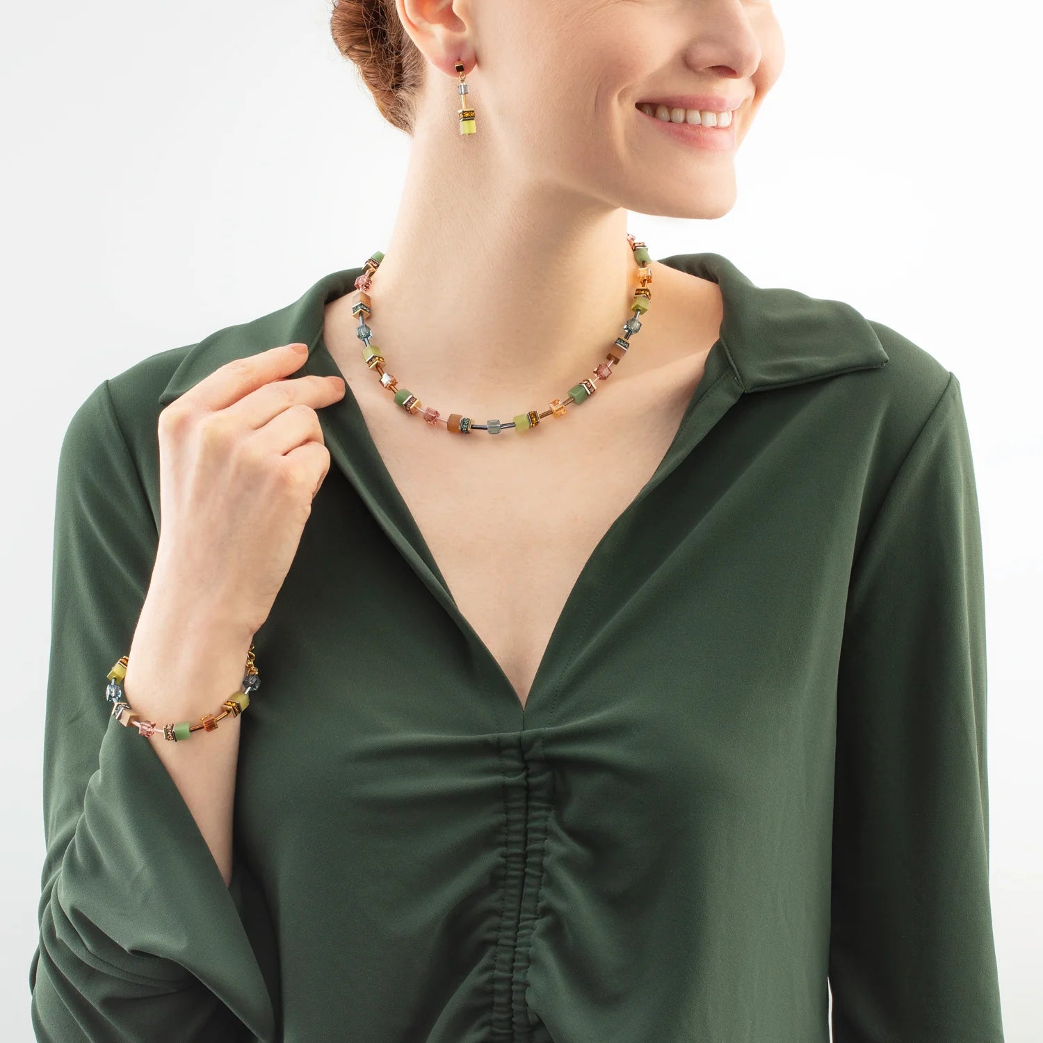 GeoCUBE® Iconic Halskette Forest bicolor - Juwelier Donkel