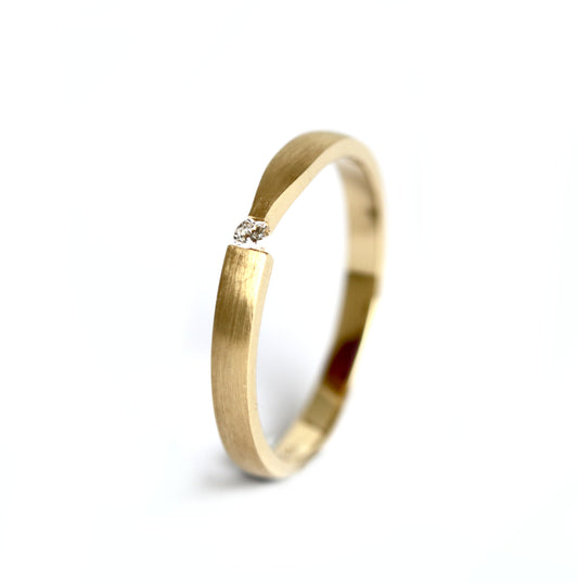WILHELM MÜLLER - Ring in Gold mit Brillant 0,03 ct