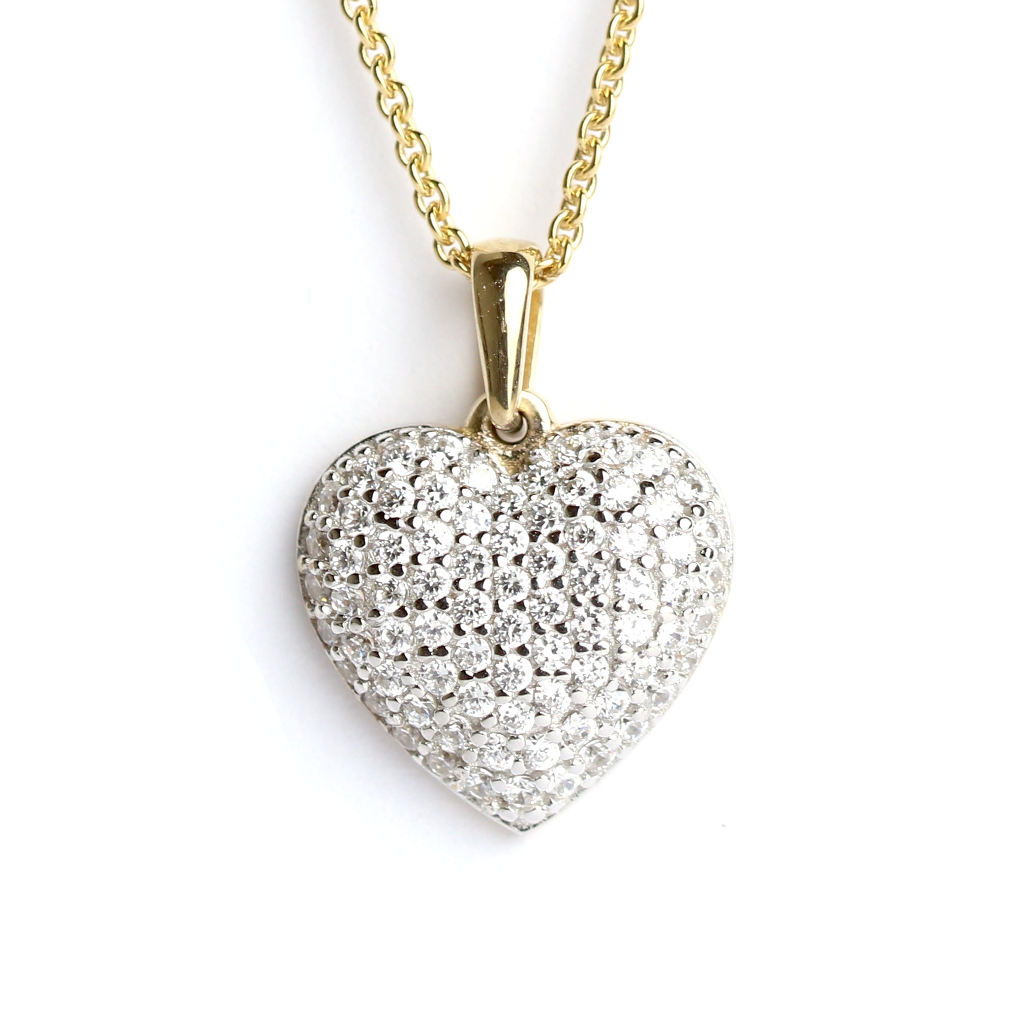 WILHELM MÜLLER - Anhänger Herz in Gold mit Zirkonia - Juwelier Donkel