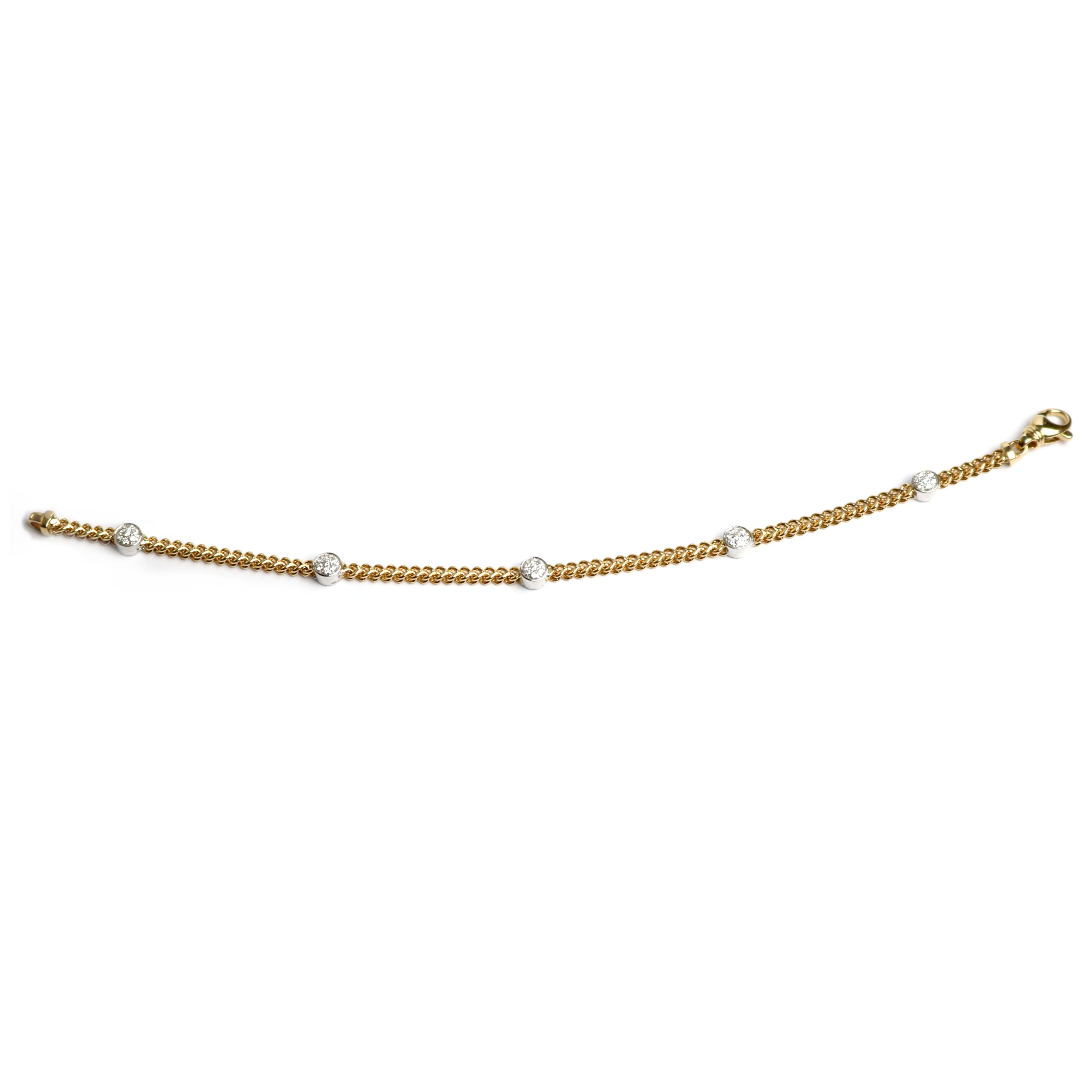 WILHELM MÜLLER - Armkette in Gold mit Brillanten - Juwelier Donkel