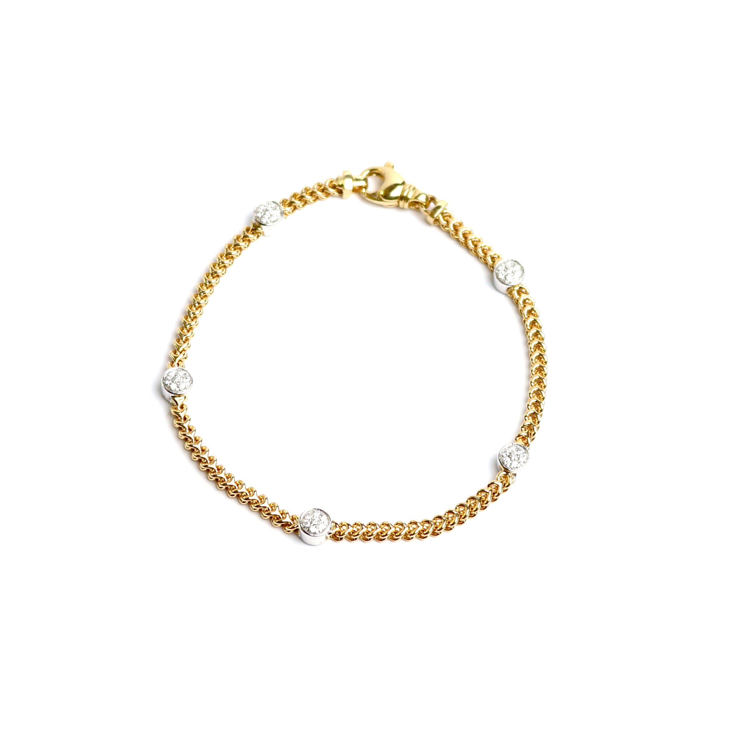 WILHELM MÜLLER - Armkette in Gold mit Brillanten - Juwelier Donkel