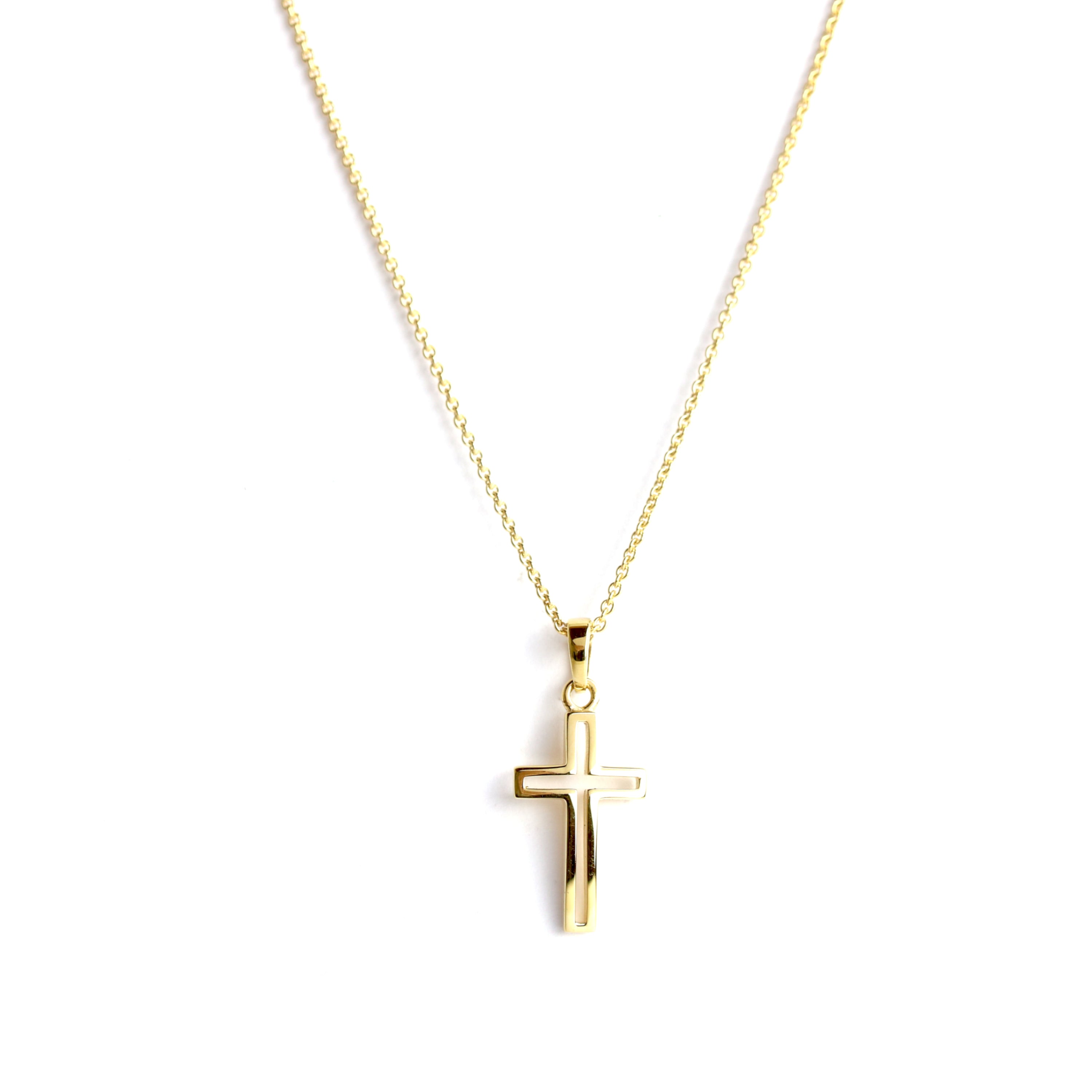 WILHELM MÜLLER - Anhänger Kreuz in Gold