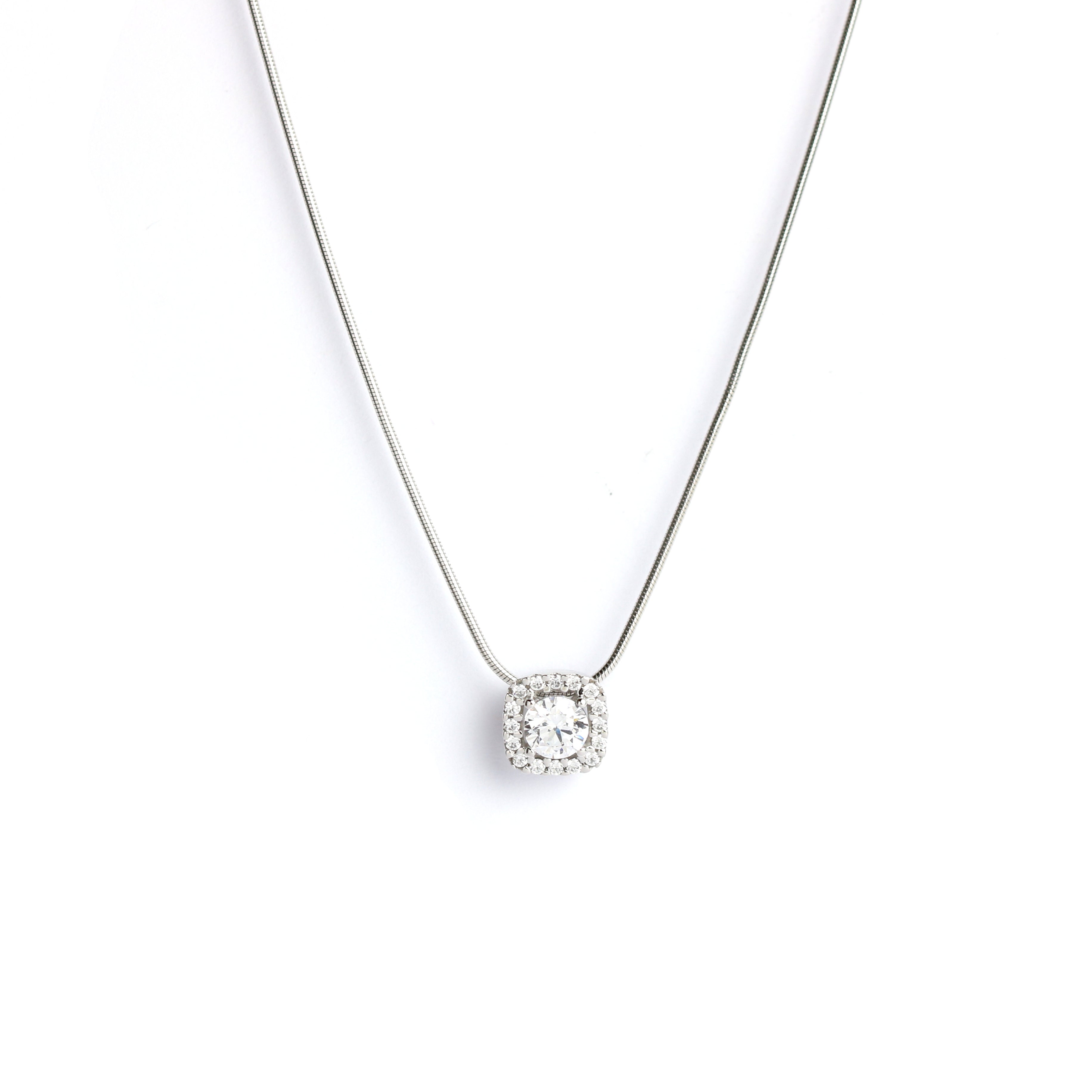 WILHELM MÜLLER - Anhänger in Weißgold mit Zirkonia - Juwelier Donkel