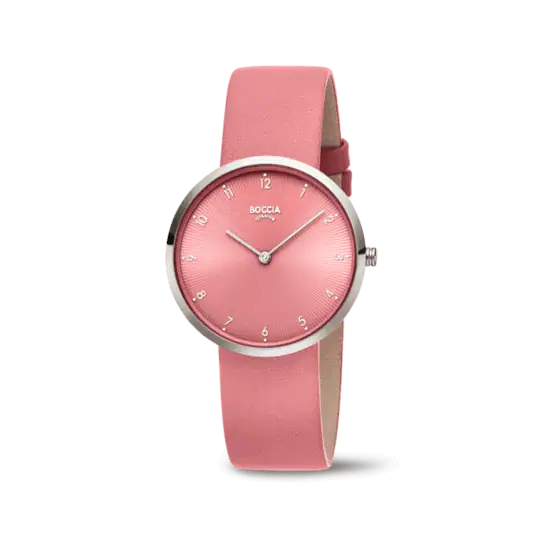 BOCCIA - Titanium Damenuhr rosa 36mm