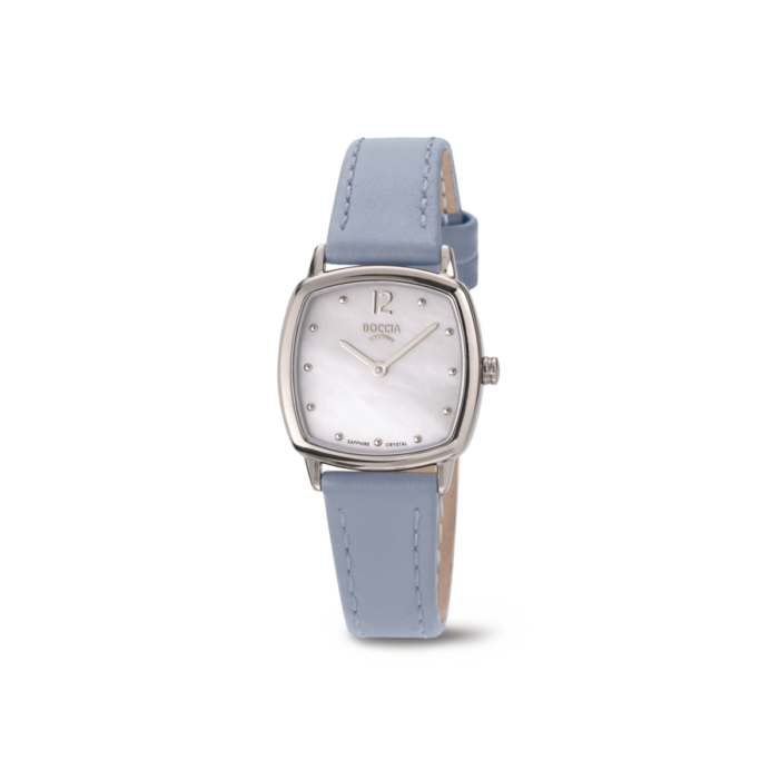 BOCCIA Titanium Damenuhr Trend eckig 25mm 3343‑05