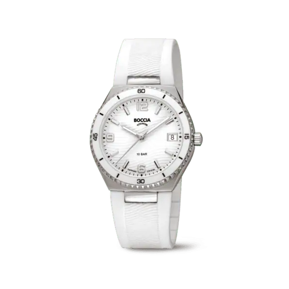 BOCCIA - Titanium Damenuhr Sport weiß 36mm