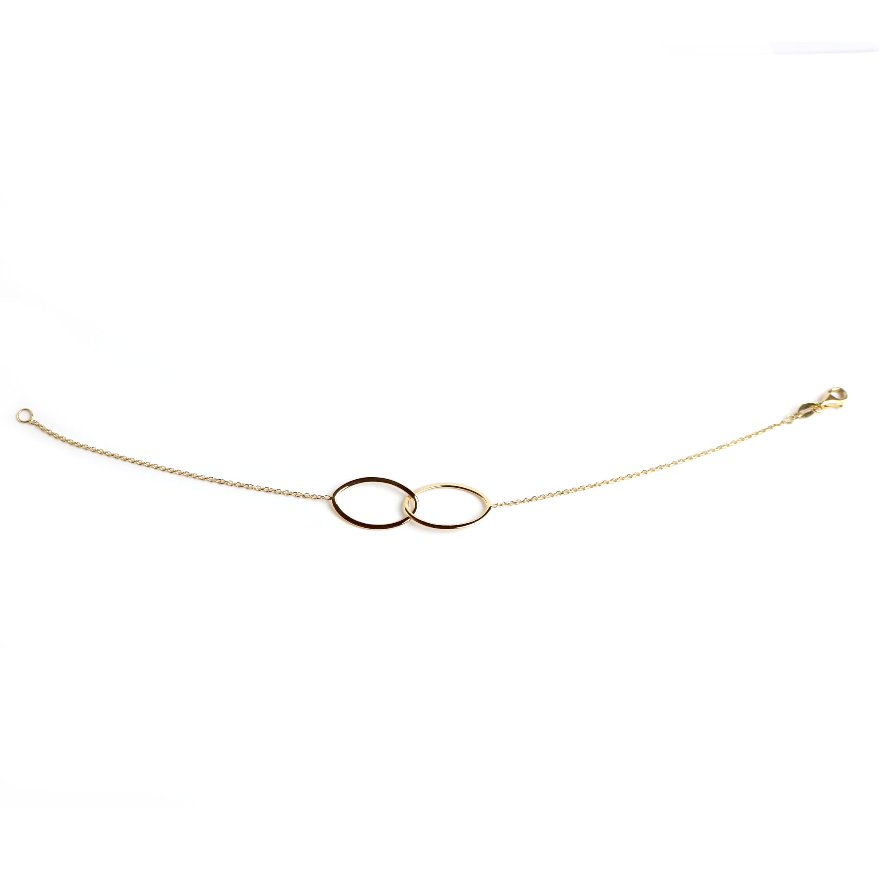 WILHELM MÜLLER - Armkette in Gold mit Ovalen verschlungenen Ringen - Juwelier Donkel