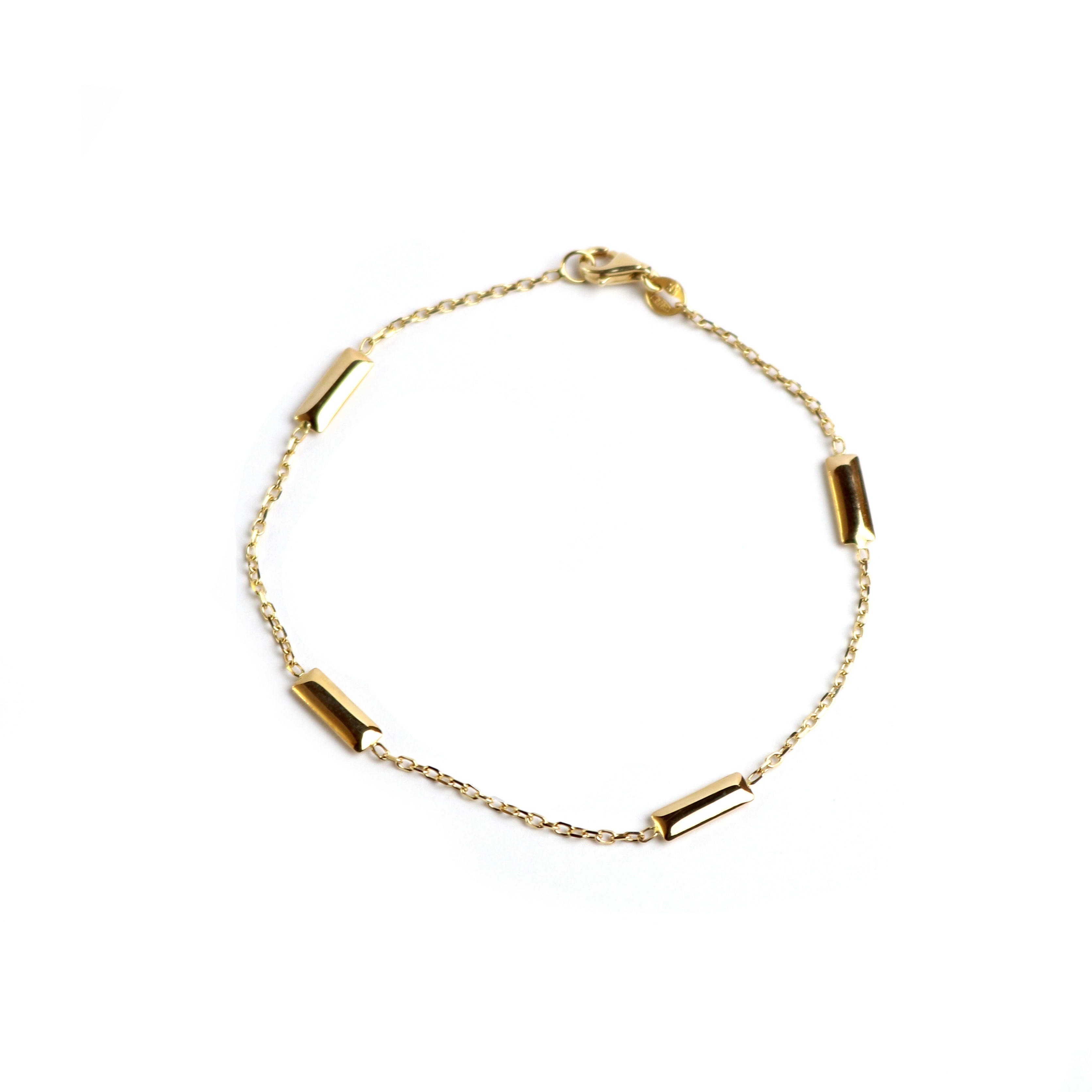 WILHELM MÜLLER - Armkette in Gold mit Stäbchen Elementen - Juwelier Donkel