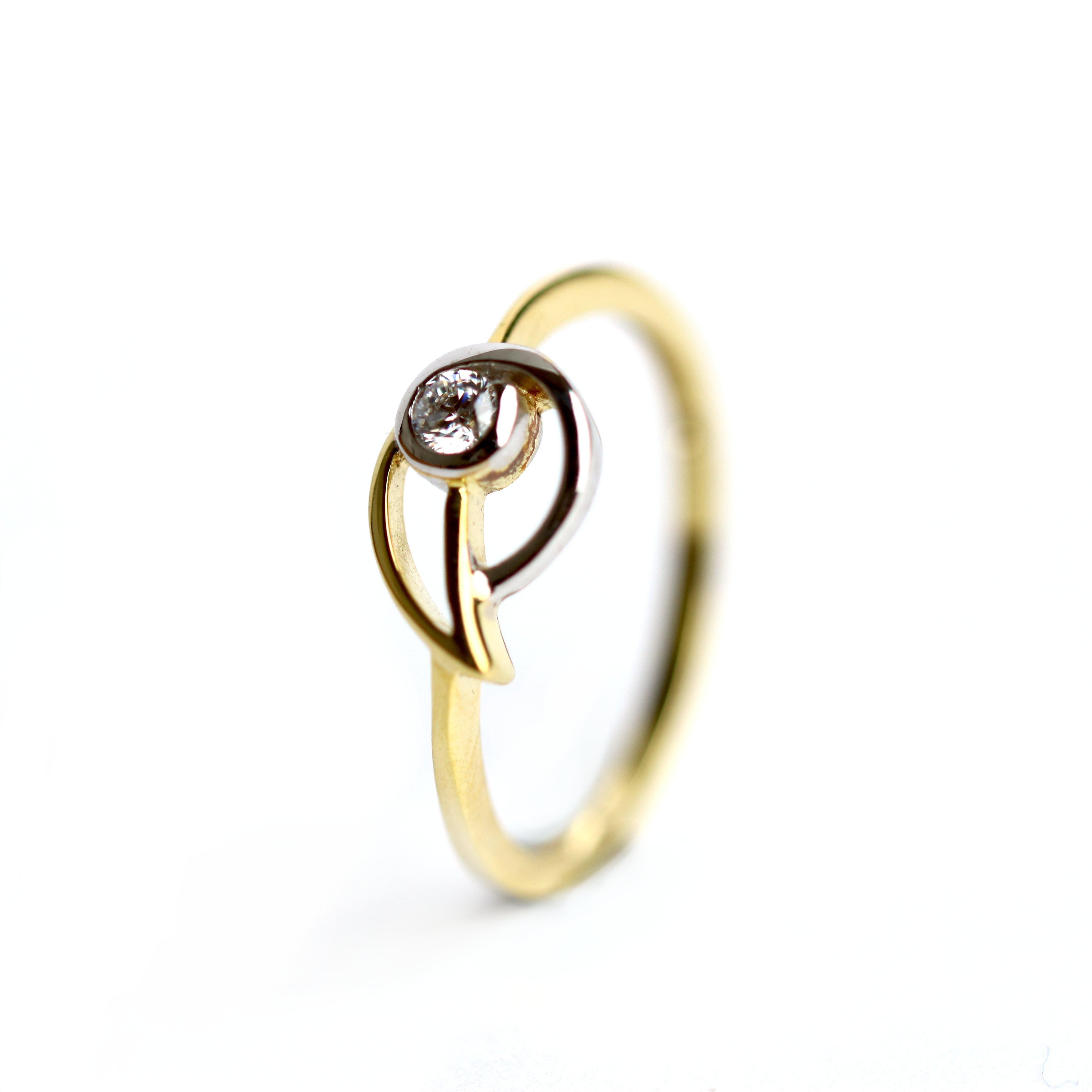 WILHELM MÜLLER - Ring in Bicolor Gold mit Zirkonia - Juwelier Donkel