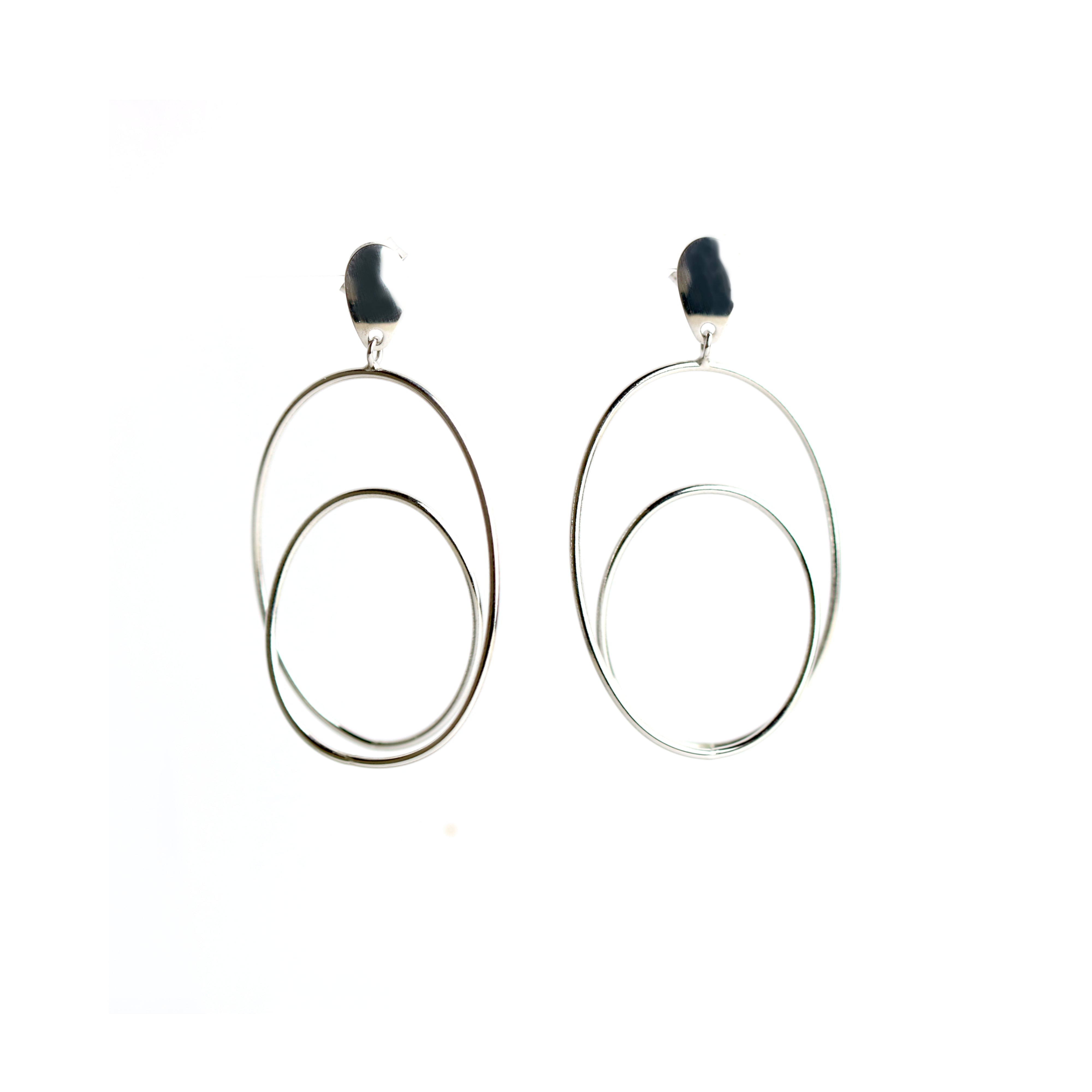 WILHELM MÜLLER - Ohrhänger in Silber rund - Juwelier Donkel