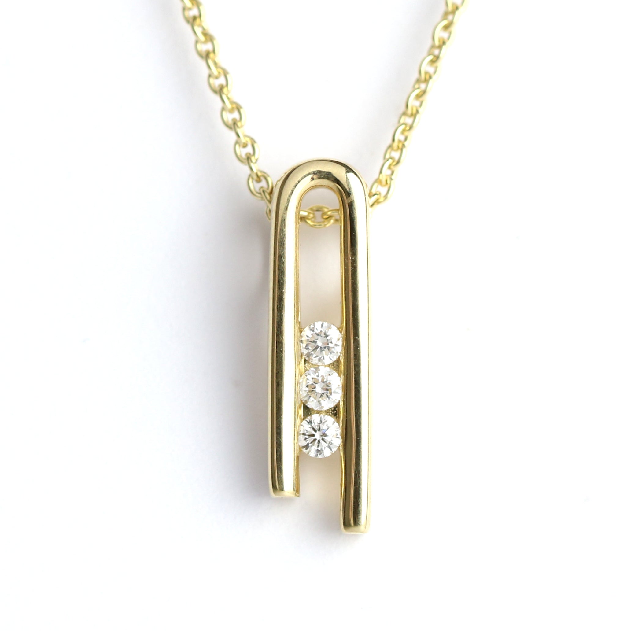 WILHELM MÜLLER - Anhänger in Gold mit 3 Brillanten - Juwelier Donkel