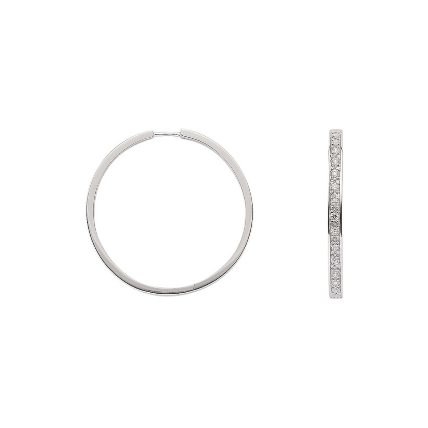 FRÖHLICH - Creolen in Silber mit Zirkonia