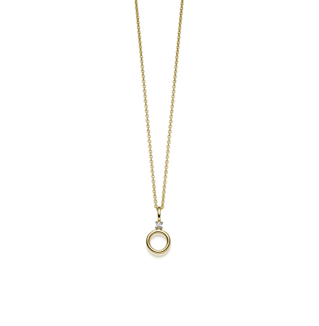 WILHELM MÜLLER - Halskette in Gold mit Brillant Anhänger - Juwelier Donkel