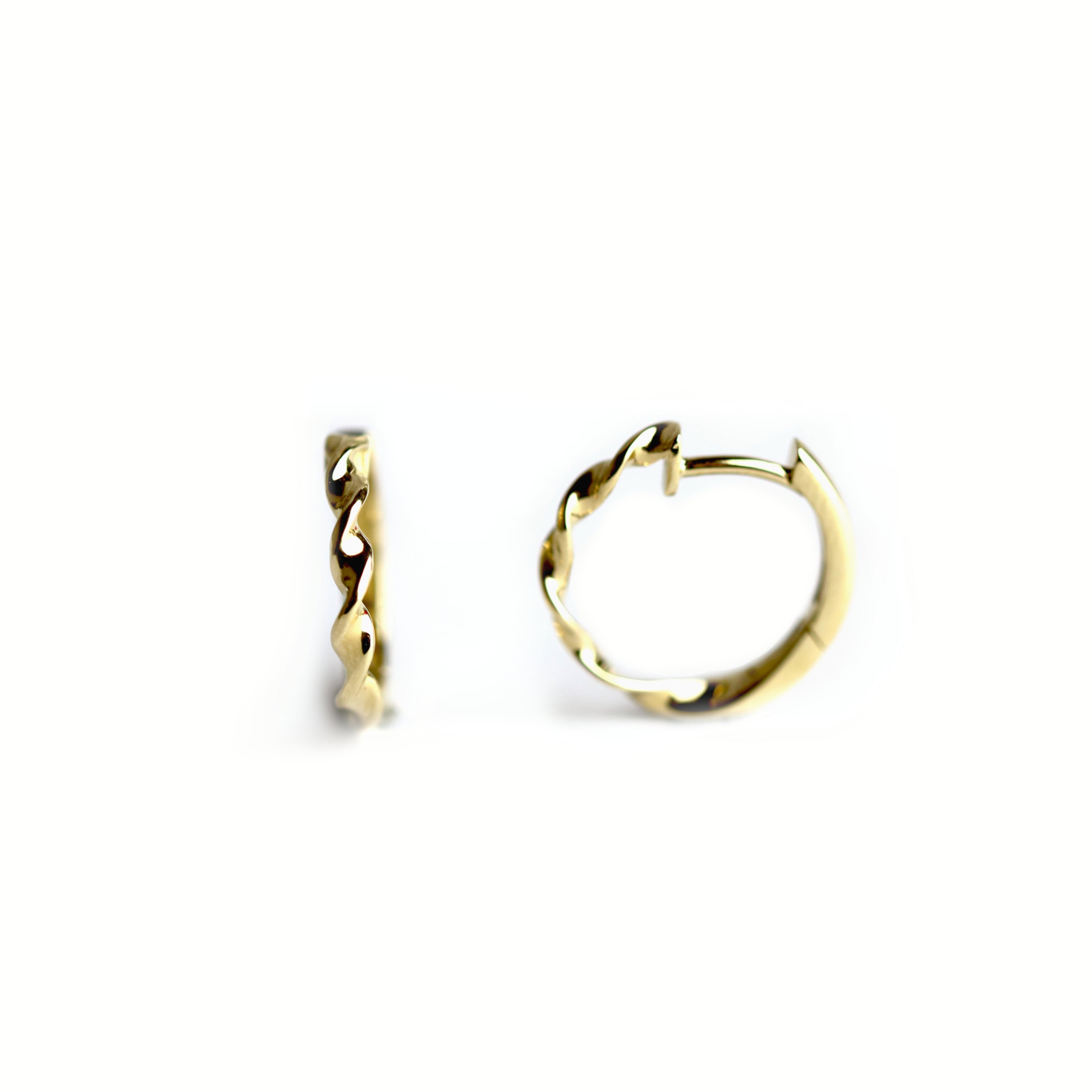 WILHELM MÜLLER - Creolen in Gold gedreht - Juwelier Donkel