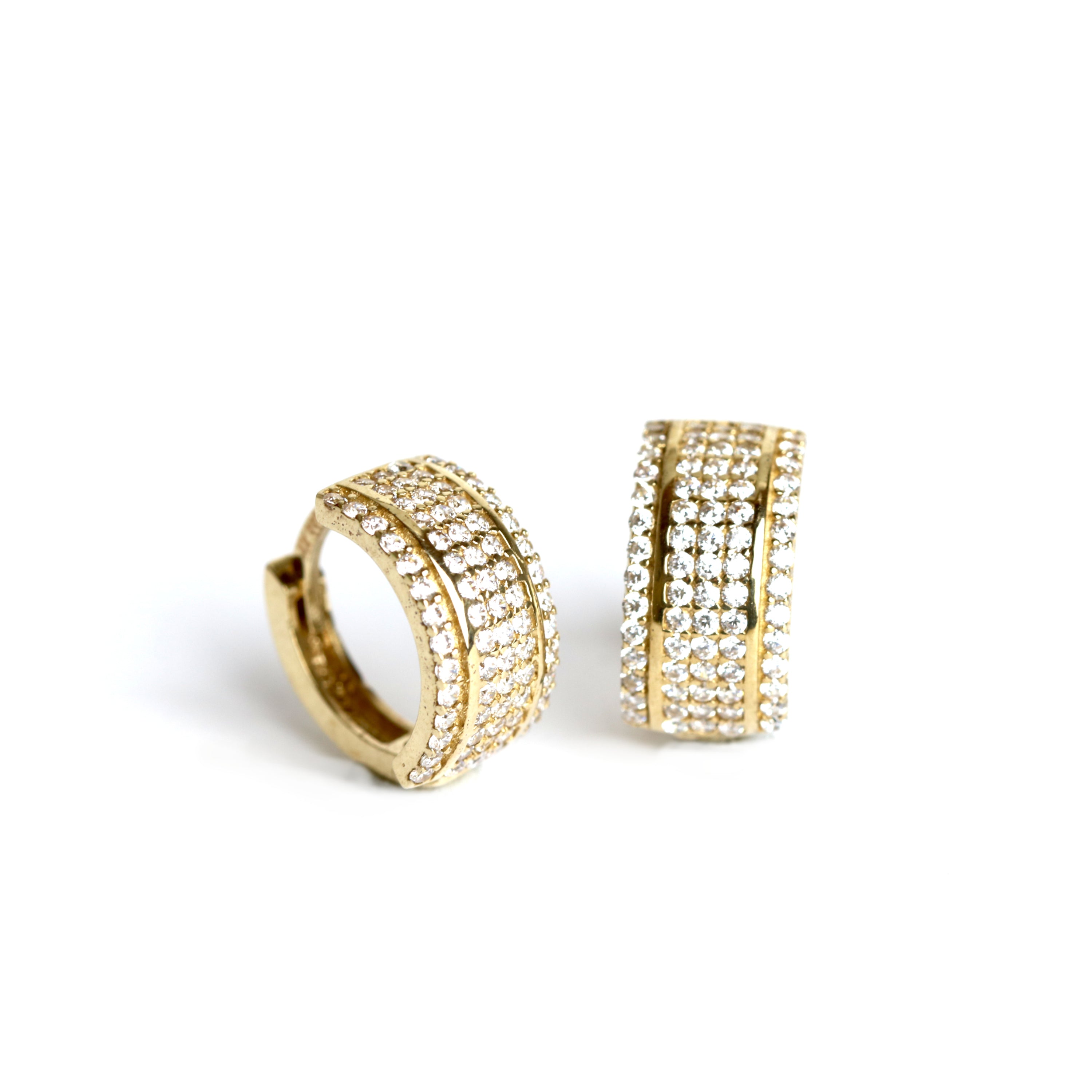 WILHELM MÜLLER - Creolen in Gold mit Zirkonia - Juwelier Donkel