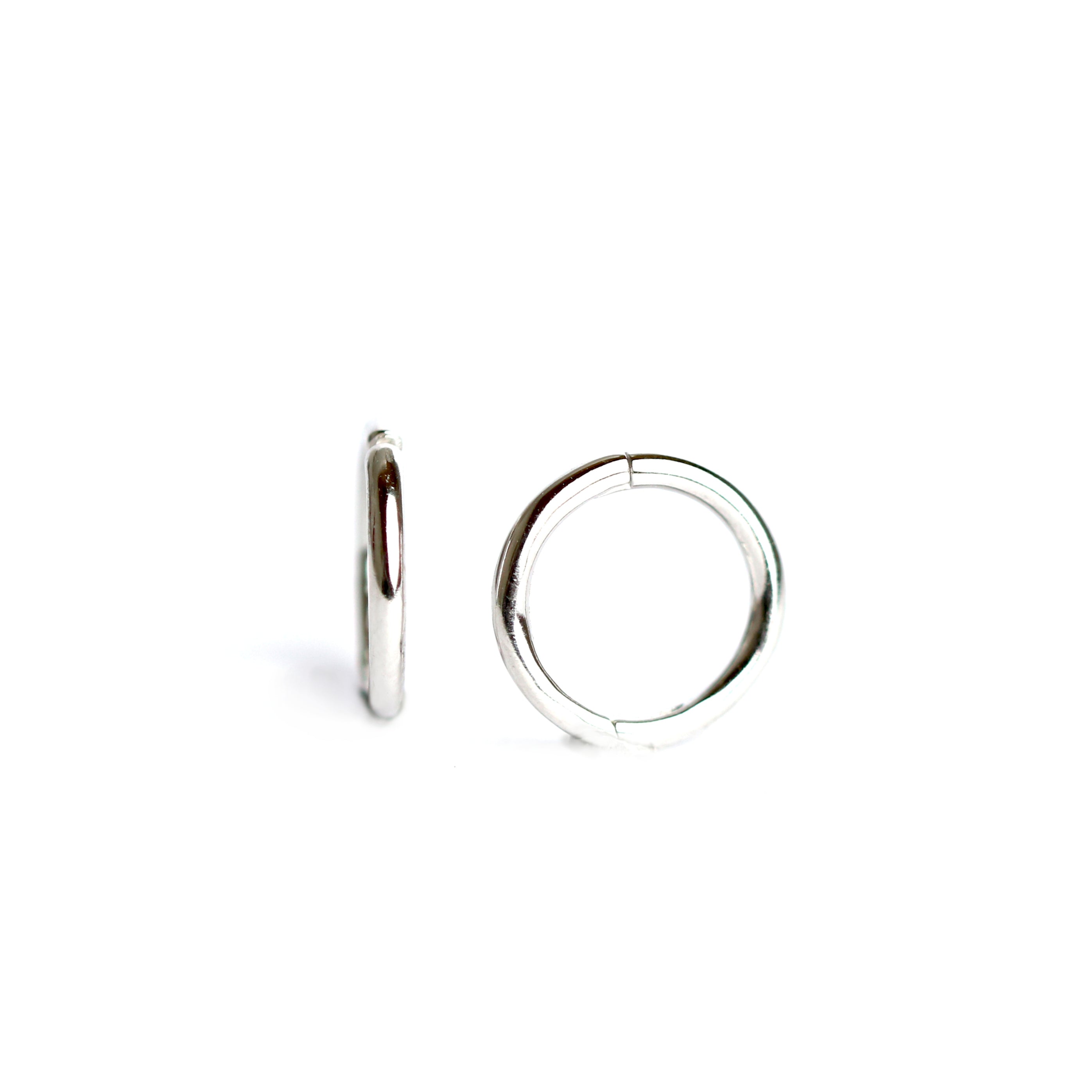 WILHELM MÜLLER - Creolen (klein) in Silber poliert - Juwelier Donkel