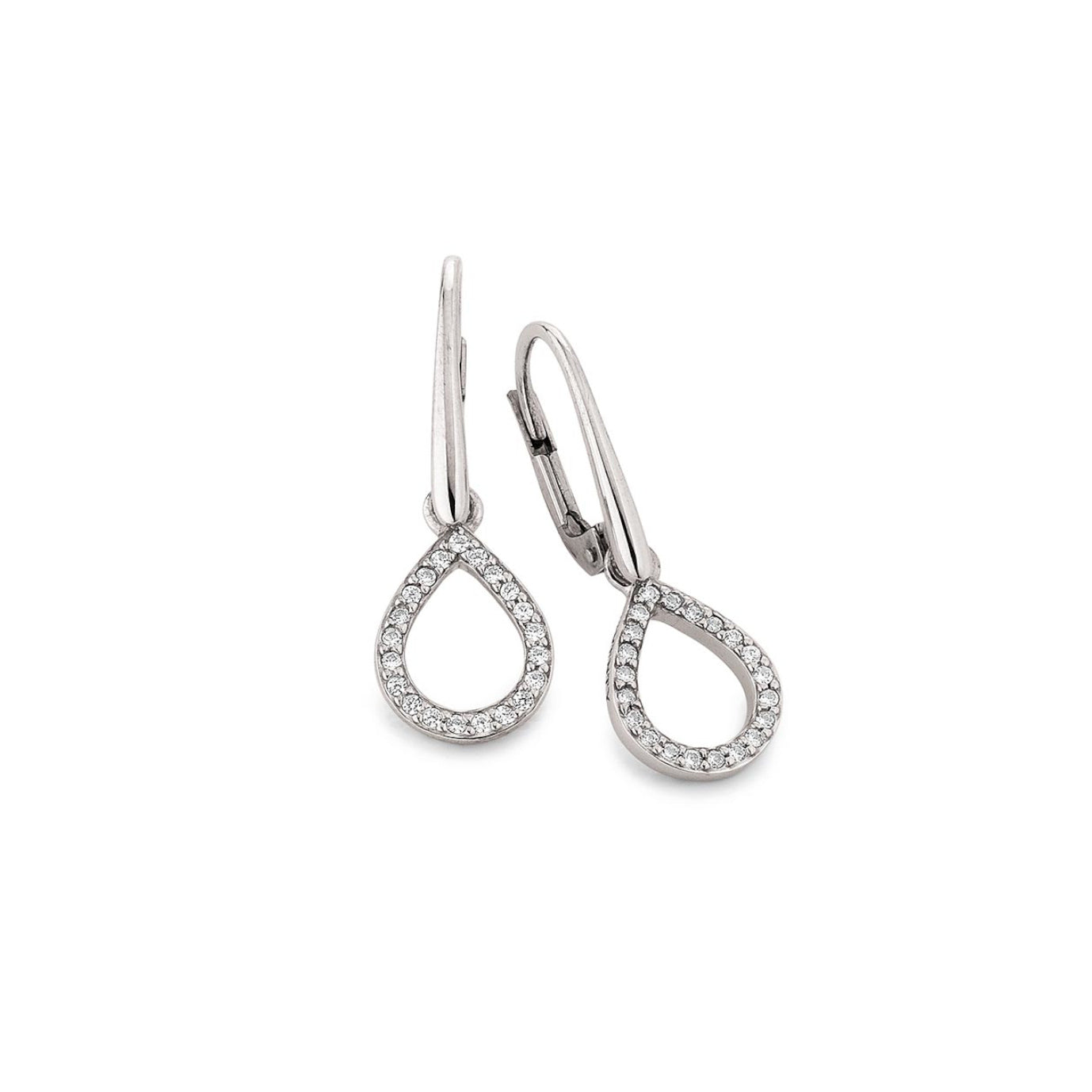 VIVENTY - Ohrhänger Tropfenform in Silber mit Zirkonia