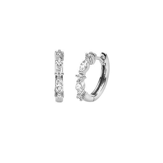 VIVENTY - Creolen in Silber mit Zirkonia