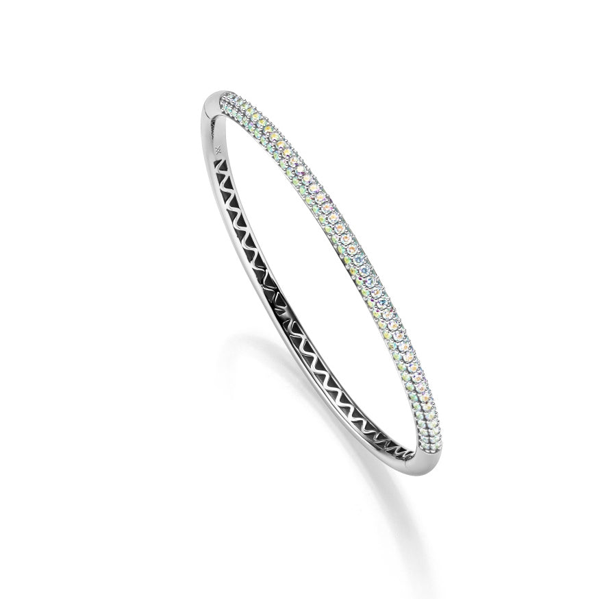 WILHELM MÜLLER - Armreif in Silber mit Aurora Borealis Zirkonia - Juwelier Donkel