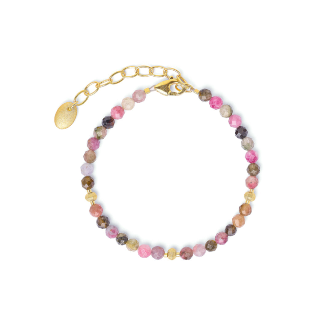 BERND WOLF - Armkette Lampa in Silber vergodet mit Turmalin - Juwelier Donkel