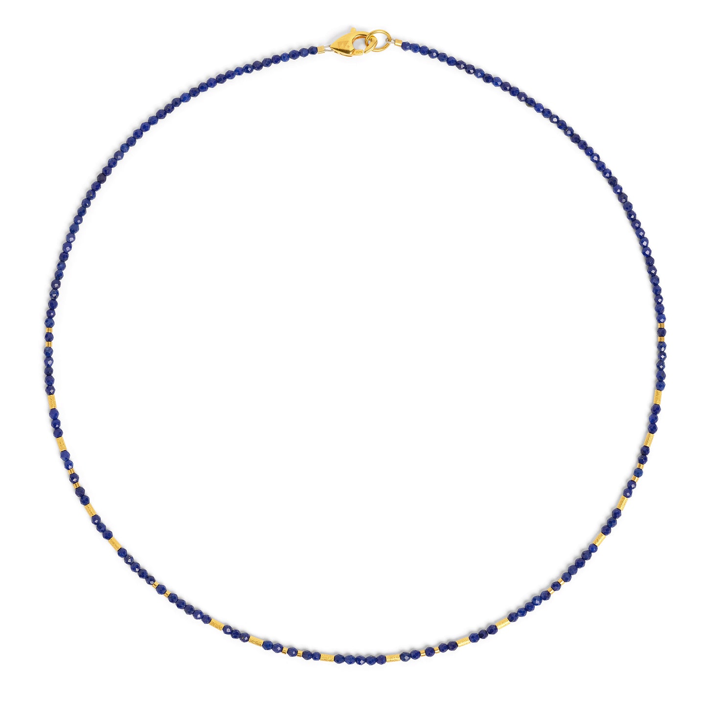 BERND WOLF - Halskette Tabaci in Silber vergoldet mit Lapislazuli