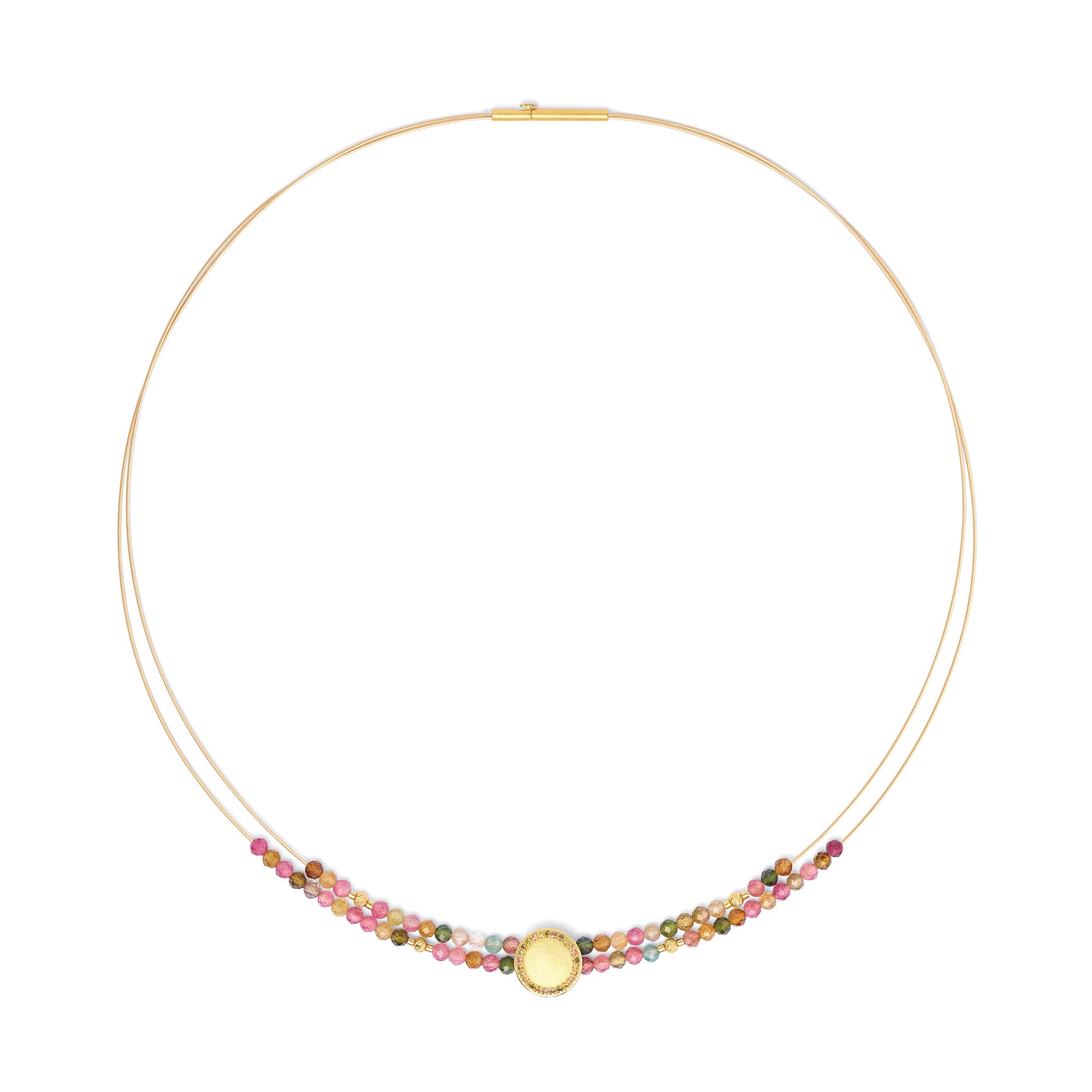 BERND WOLF - Halskette Suntini in Silber vergoldet mit Turmalin - Juwelier Donkel