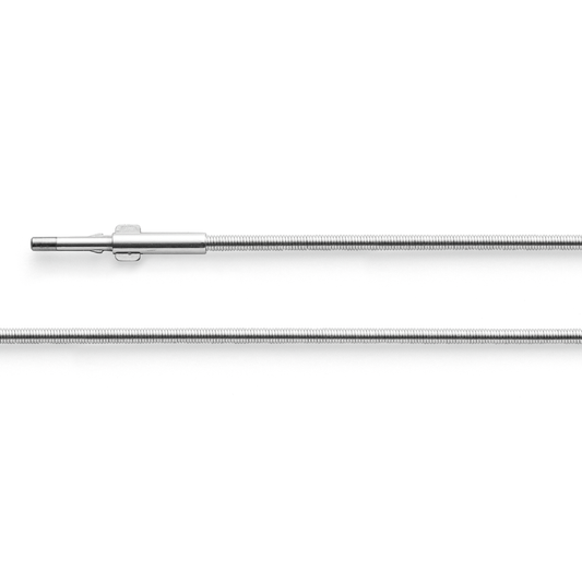 BASTIAN INVERUN - Halsreif Tonda Soft Spirale in Silber 45cm mit Doppelclipverschluss