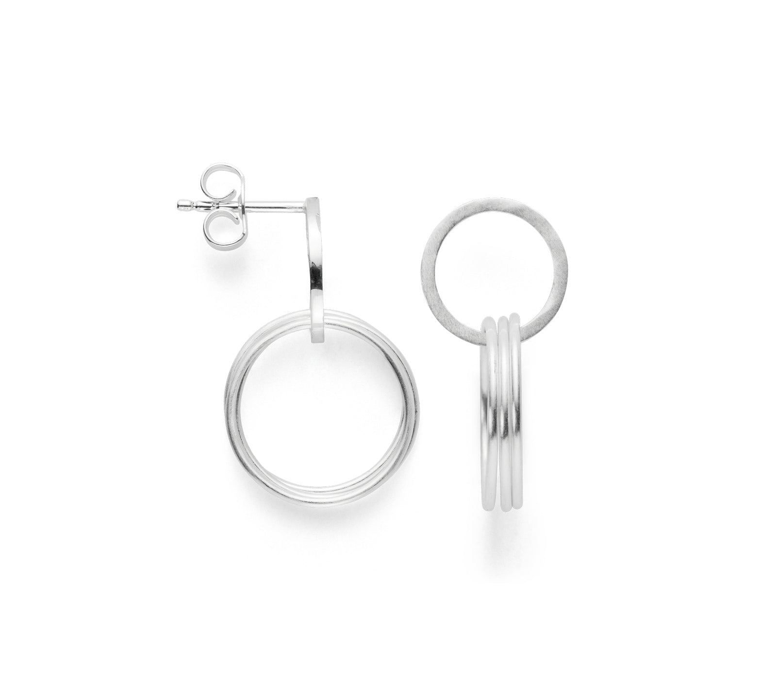 BASTIAN INVERUN - Ohrhänger Silver Trio in Silber - Juwelier Donkel