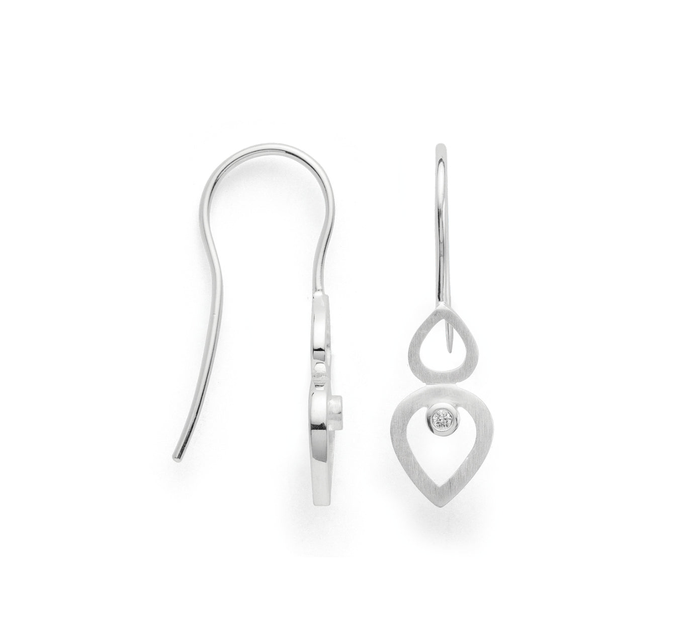 BASTIAN INVERUN - Ohrhänger in Silber mit Brillant - Juwelier Donkel