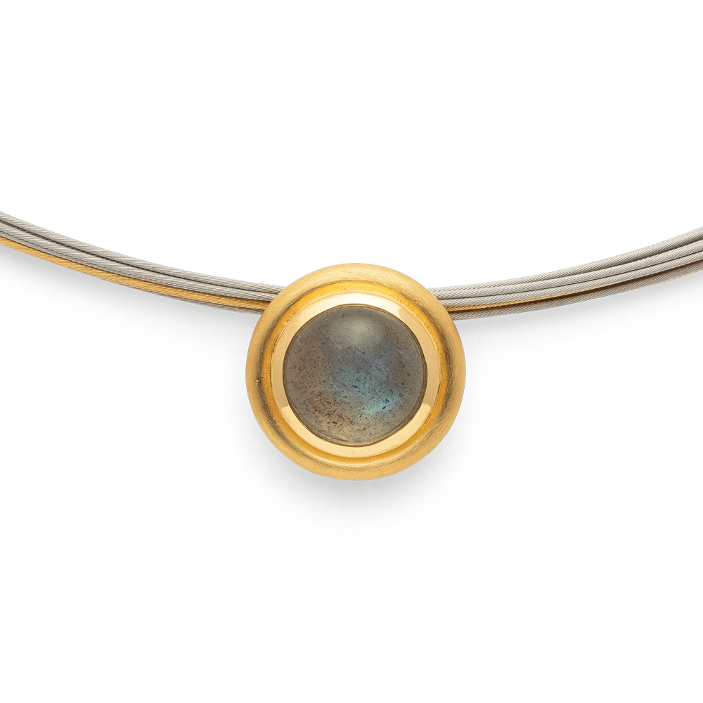 BASTIAN INVERUN - Anhänger Lovely in Silber vergoldet mit Labradorit - Juwelier Donkel