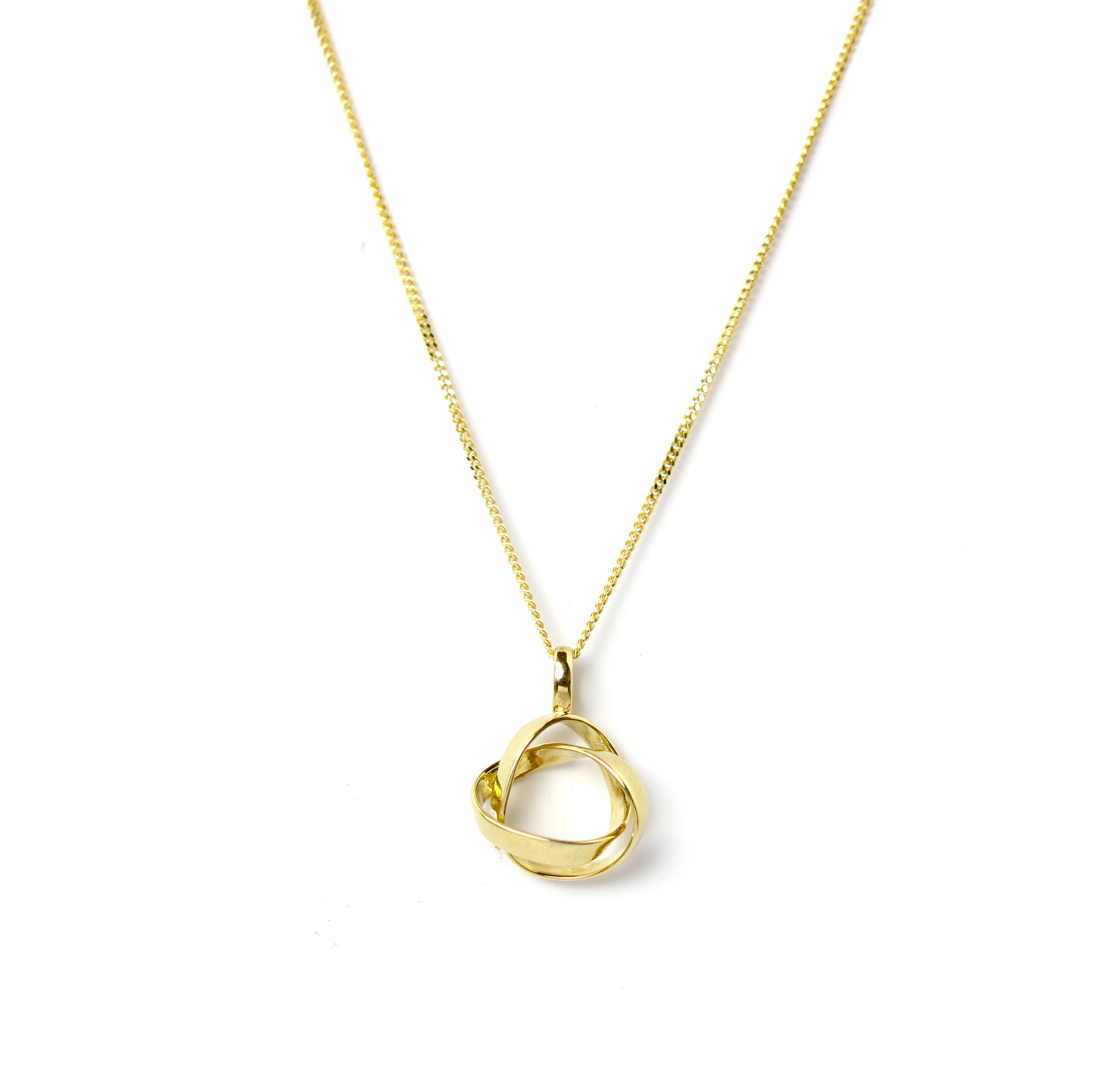 WILHELM MÜLLER - Anhänger in Gold Knoten poliert - Juwelier Donkel