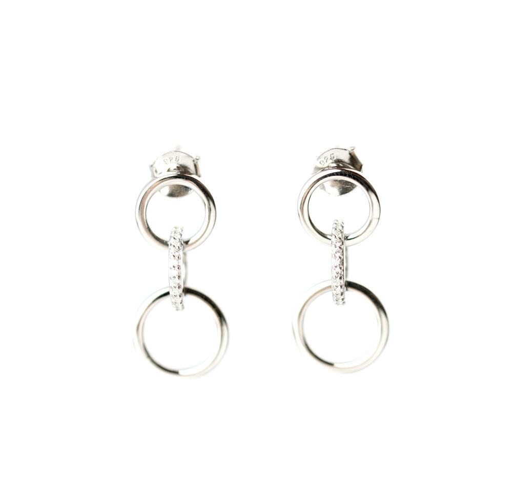 WILHELM MÜLLER - Ohrhänger in Silber mit Zirkonia - Juwelier Donkel