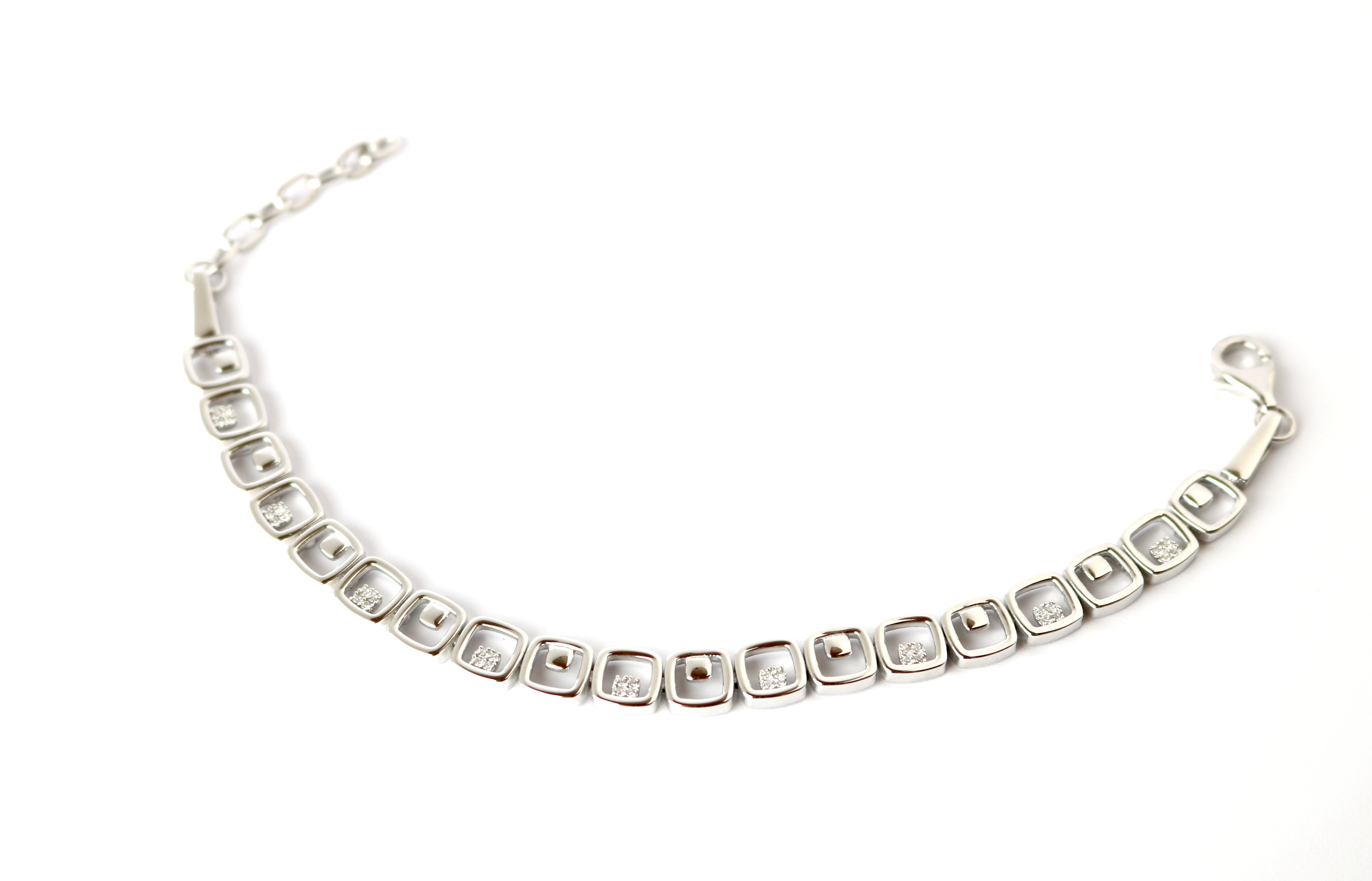 WILHELM MÜLLER - Armkette in Silber mit Zirkonia - Juwelier Donkel