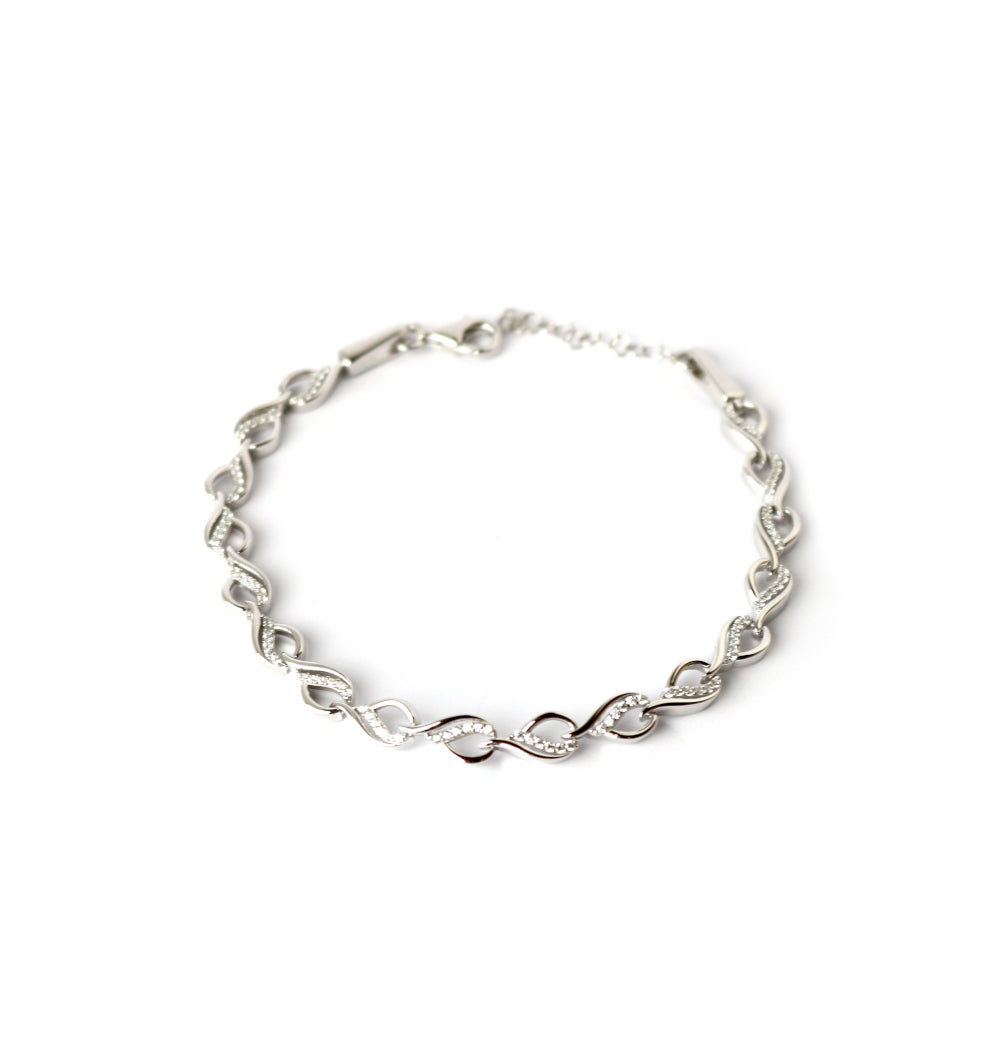 WILHELM MÜLLER - Armkette in Silber mit Zirkonia - Juwelier Donkel