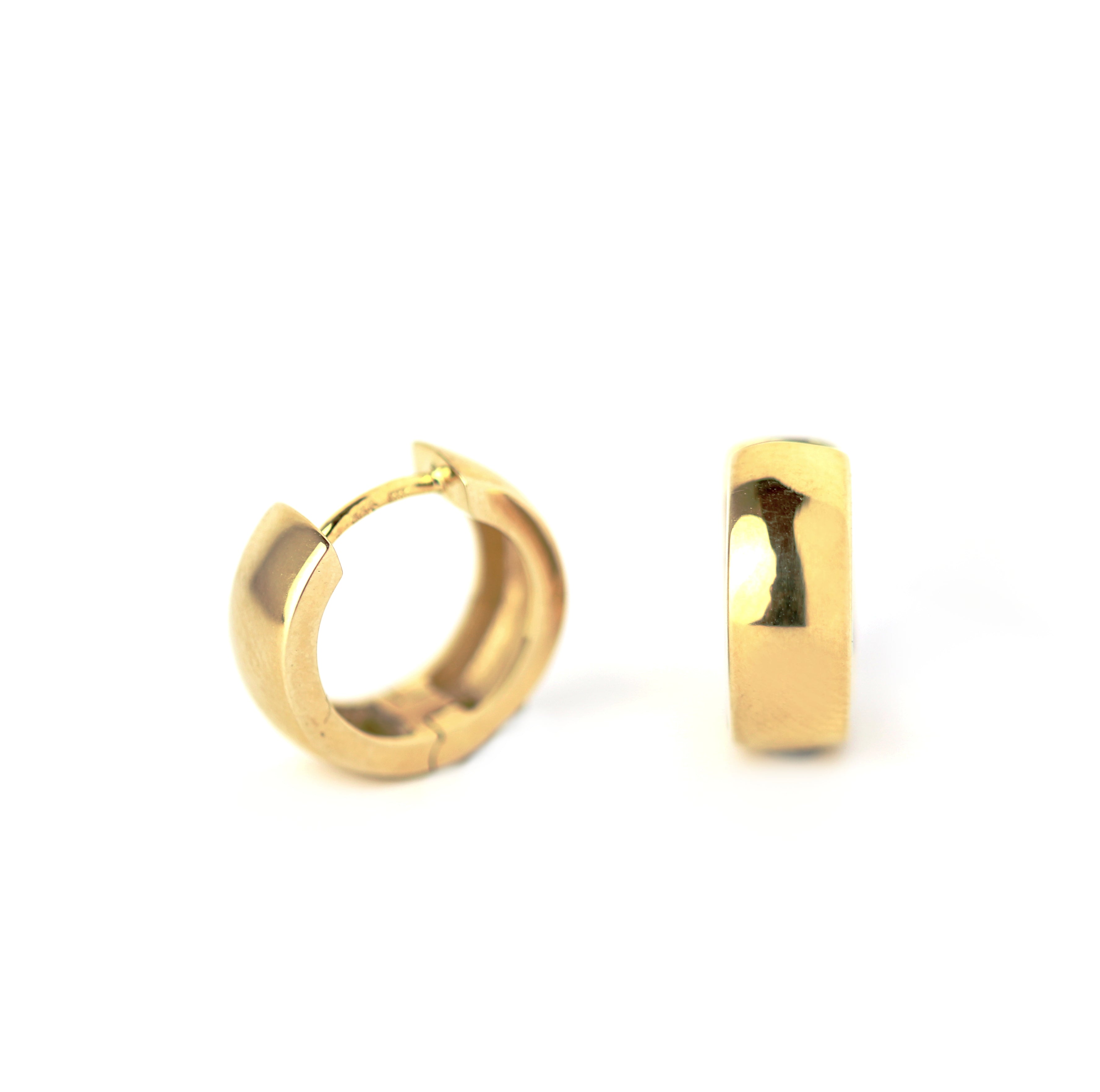 WILHELM MÜLLER - Creolen in Gold poliert - Juwelier Donkel