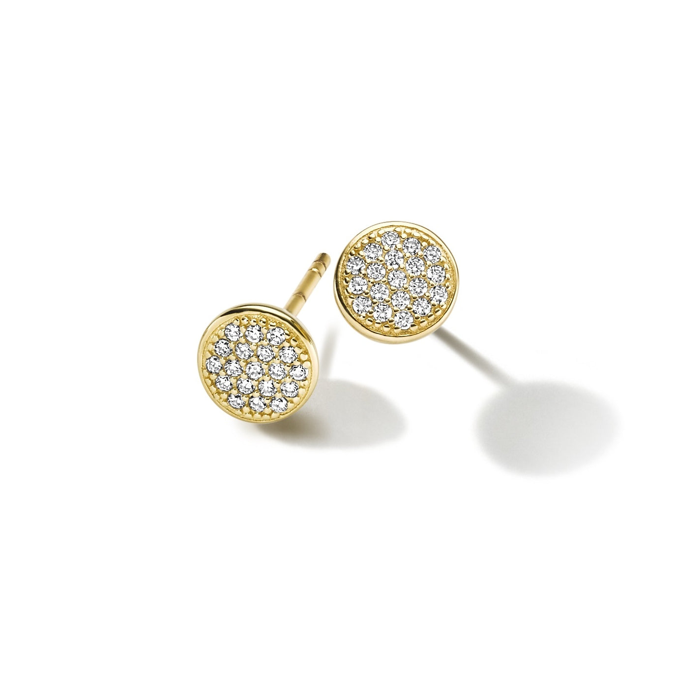 WILHELM MÜLLER - Ohrstecker in Silber vergoldet mit Zirkonia - Juwelier Donkel