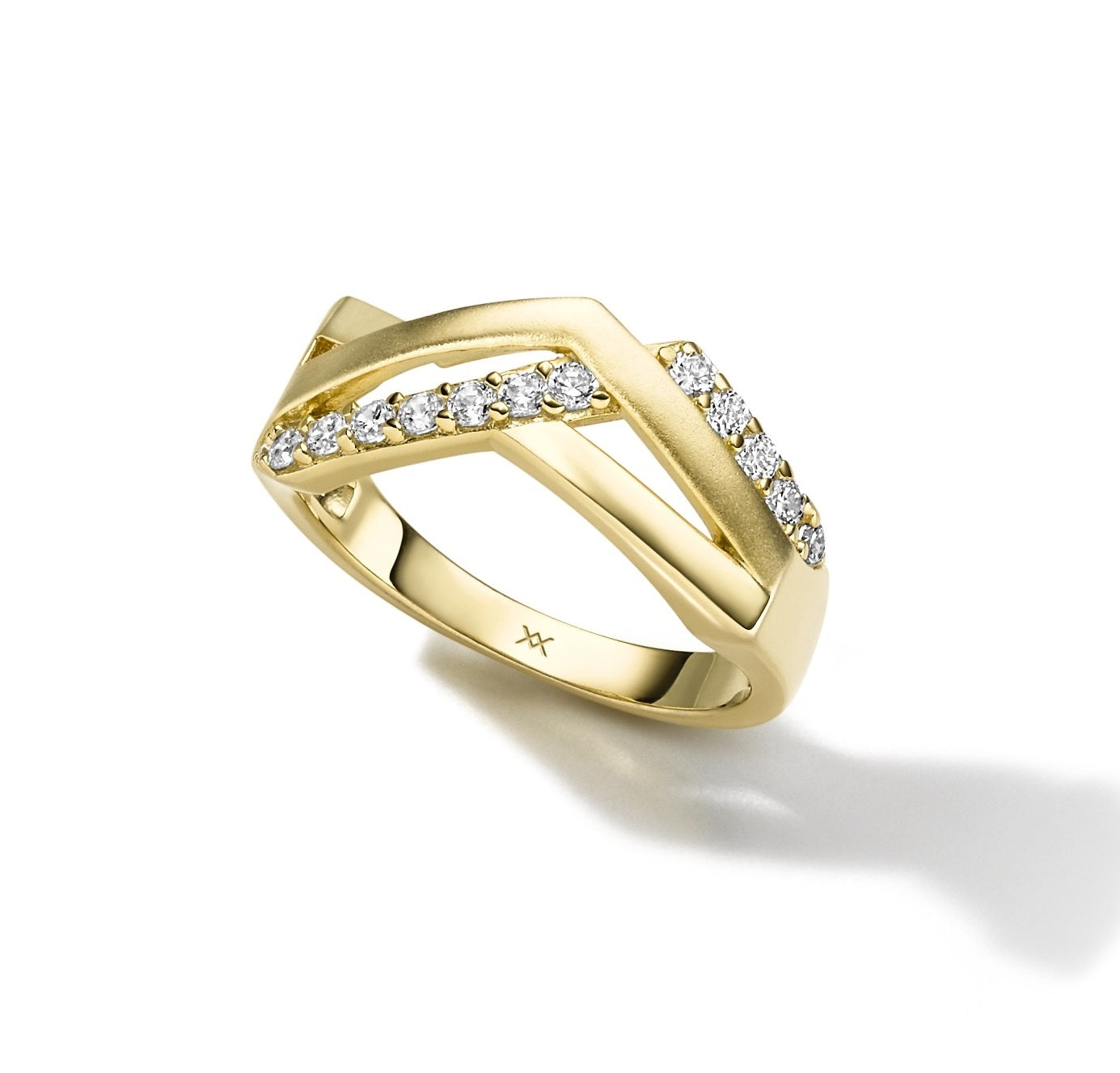 WILHELM MÜLLER - Ring in Silber vergoldet mit Zirkonia - Juwelier Donkel