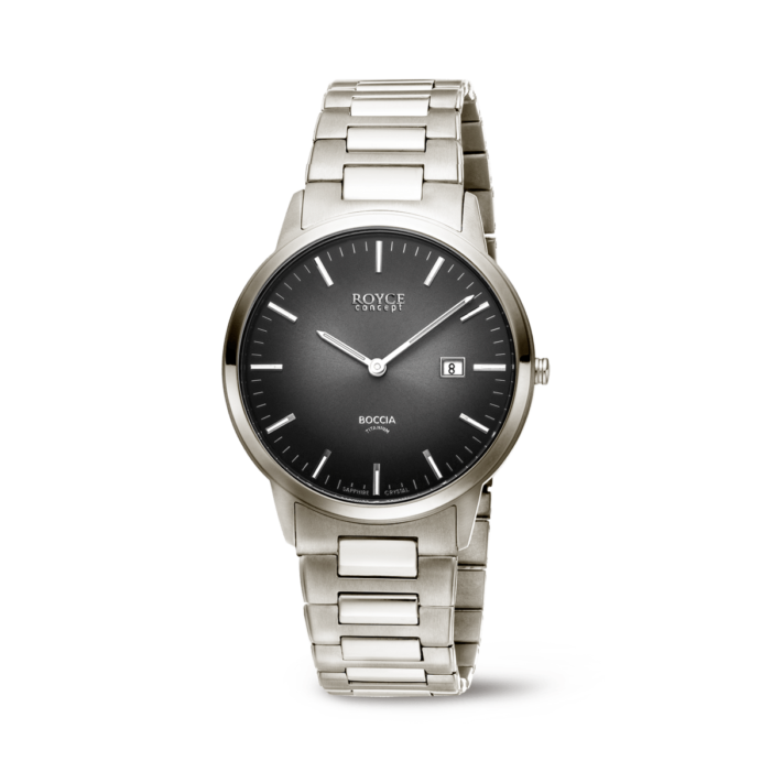 BOCCIA - Titanium Herrenuhr Royce anthrazit 39mm